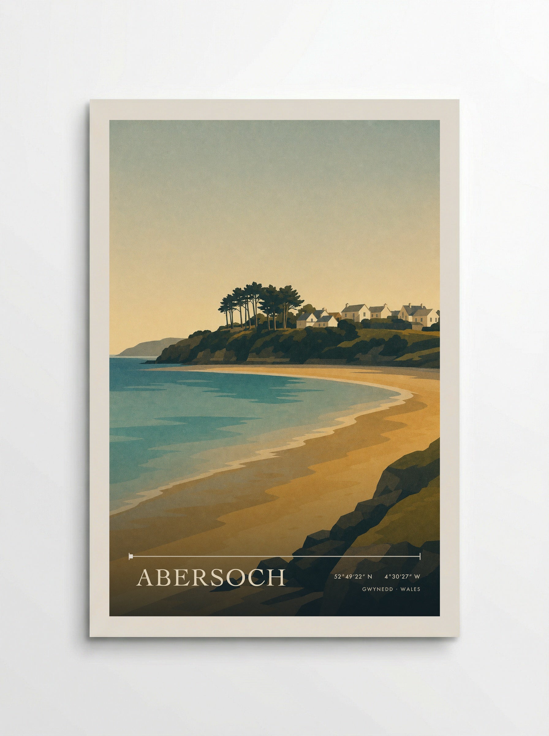 Abersoch Travel Poster Artwork - Poster