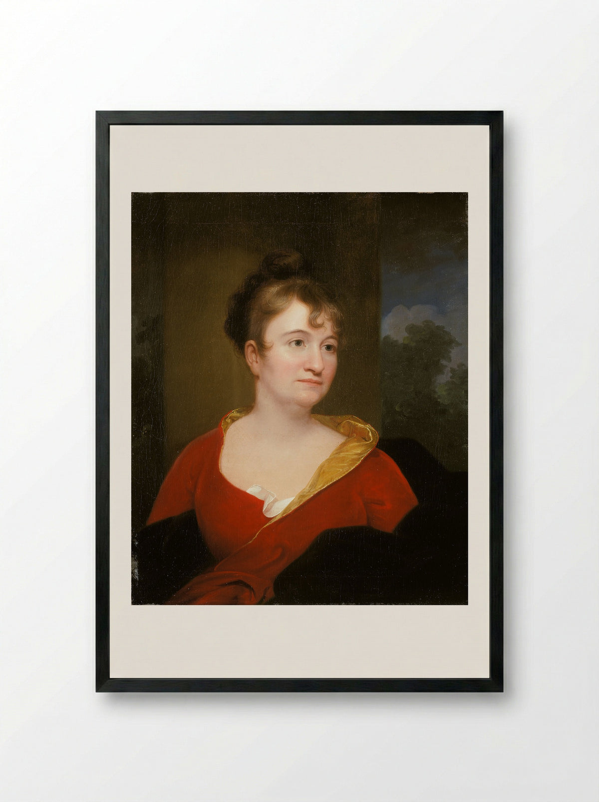 Abigail Inskeep Bradford - Rembrandt Peale - Framed Print Black