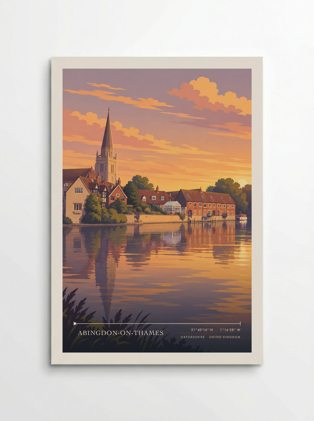Abingdon-on-Thames, Oxfordshire | Travel Poster - Poster