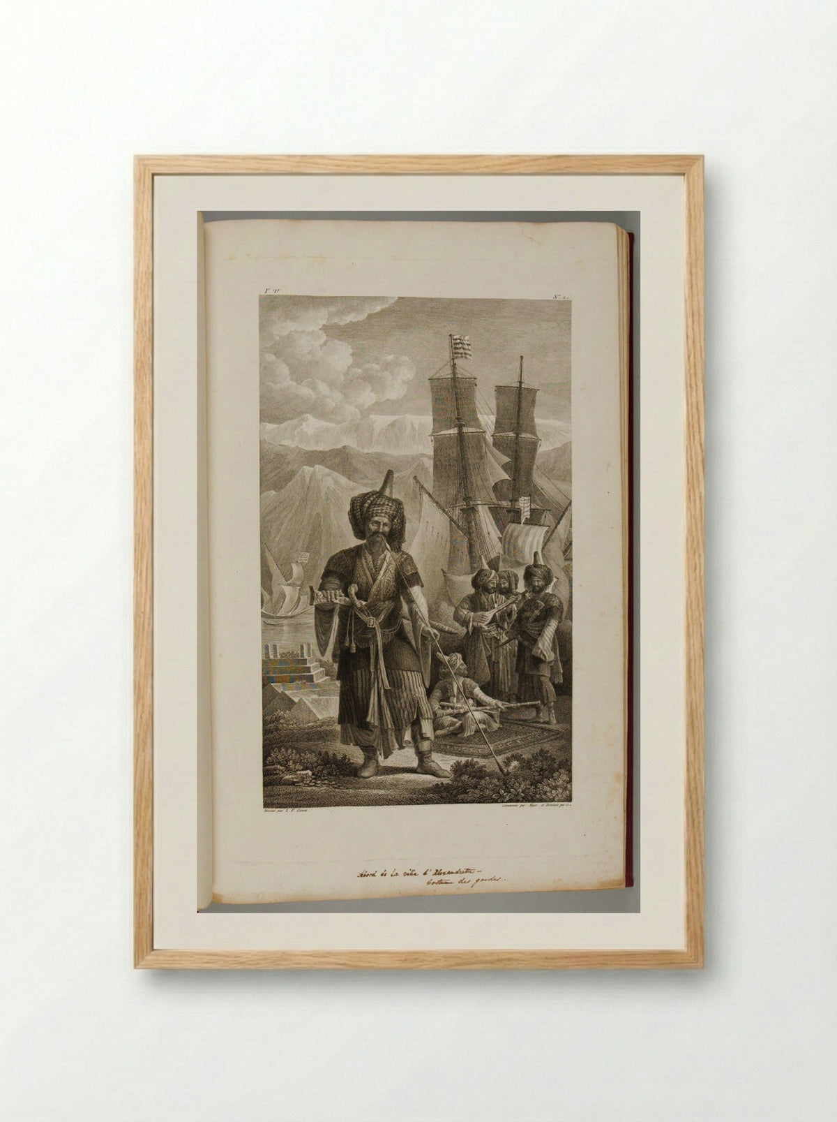 Abord de la ville d'Alexandrette - Simon Charles Miger - Framed Print Wood