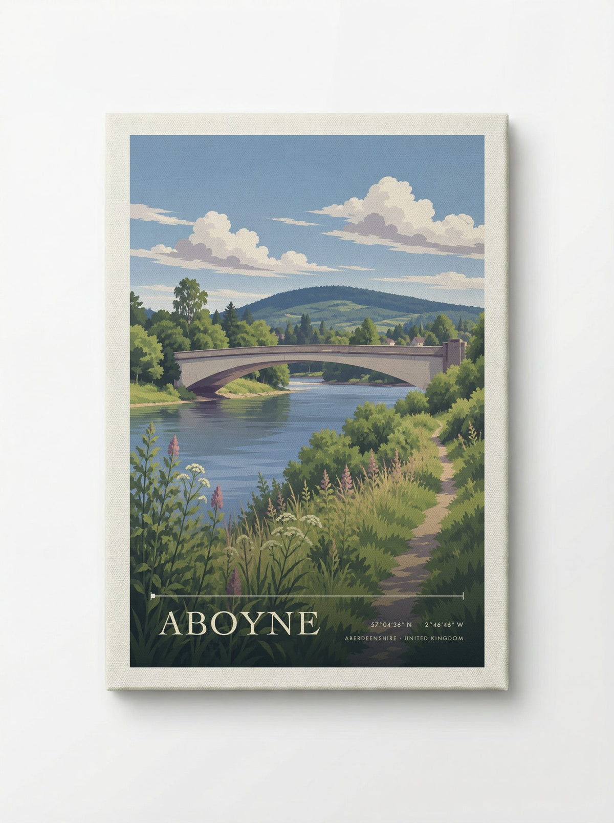 Aboyne, Aberdeenshire | Travel Poster - Canvas