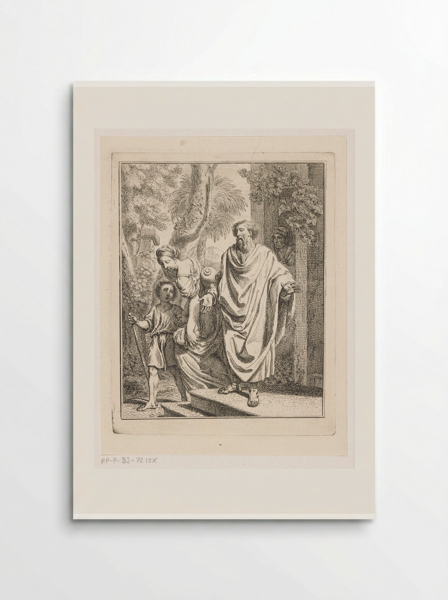 Abraham Casting Out Hagar and Ishmael - Louis Fabritius Dubourg - Poster