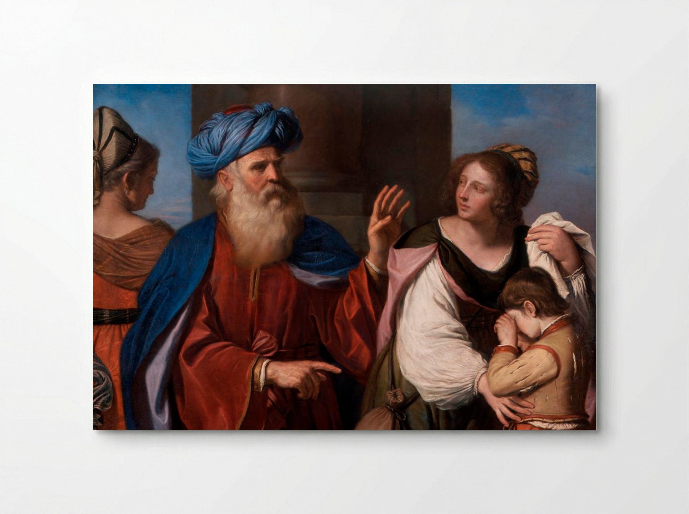 Abraham Casting Out Hagar and Ishmael - Guercino - Poster