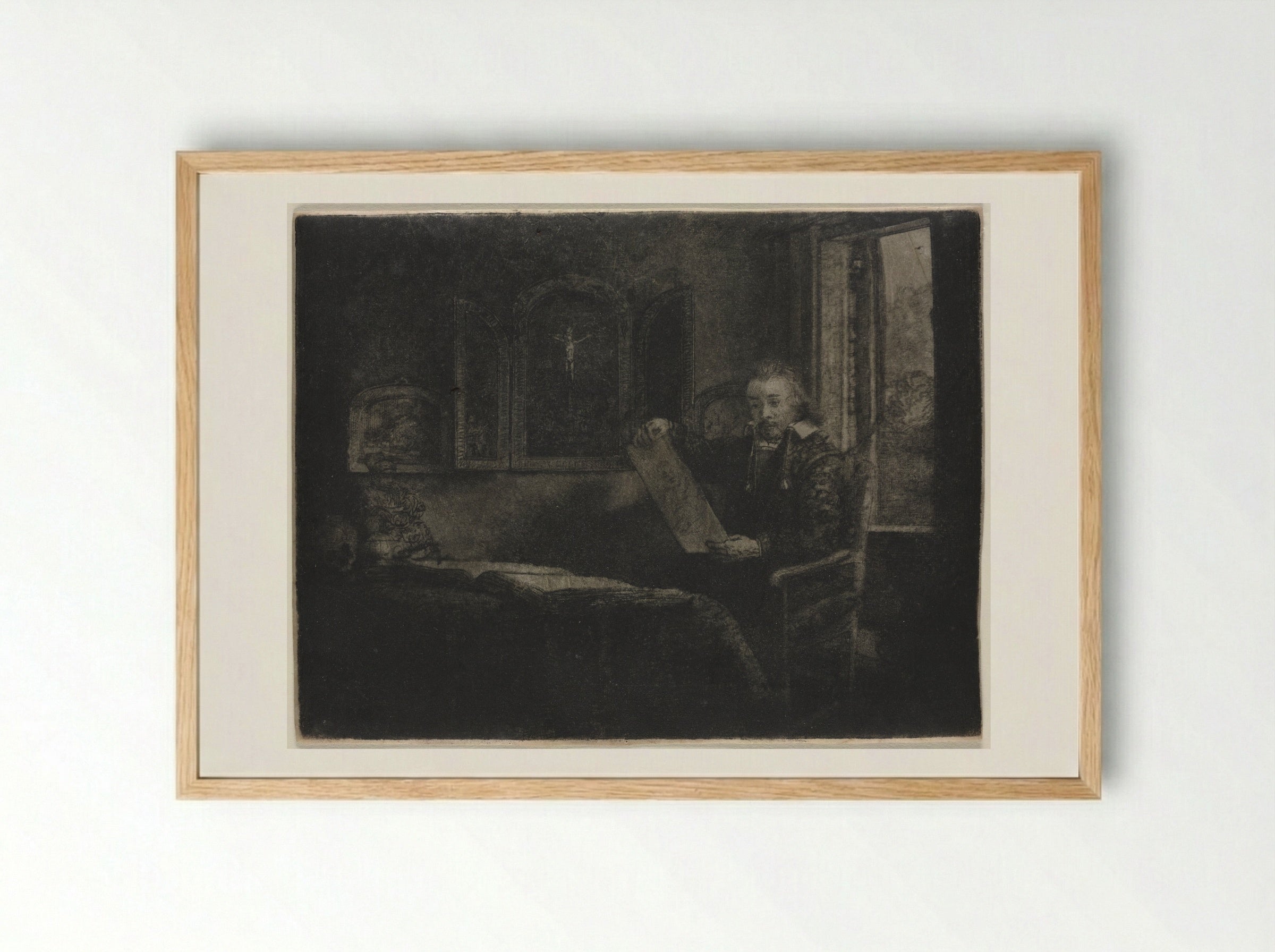 Abraham Francen, Apothecary - Rembrandt Harmensz. van Rijn - Framed Print Wood