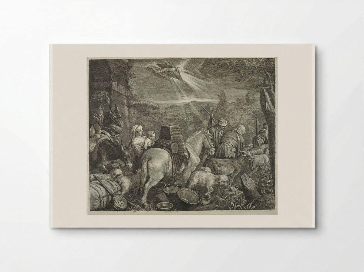 Abraham Leaving the Country of Haran - Cornelis Visscher - Poster