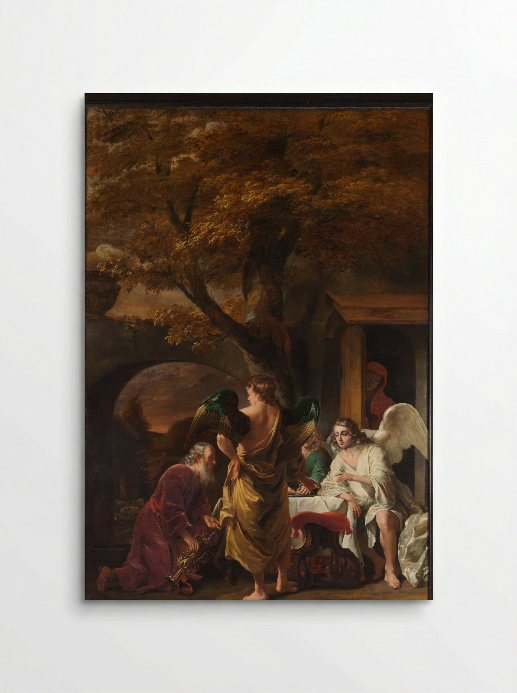 Abraham Receiving the Three Angels - Ferdinand Bol - Poster