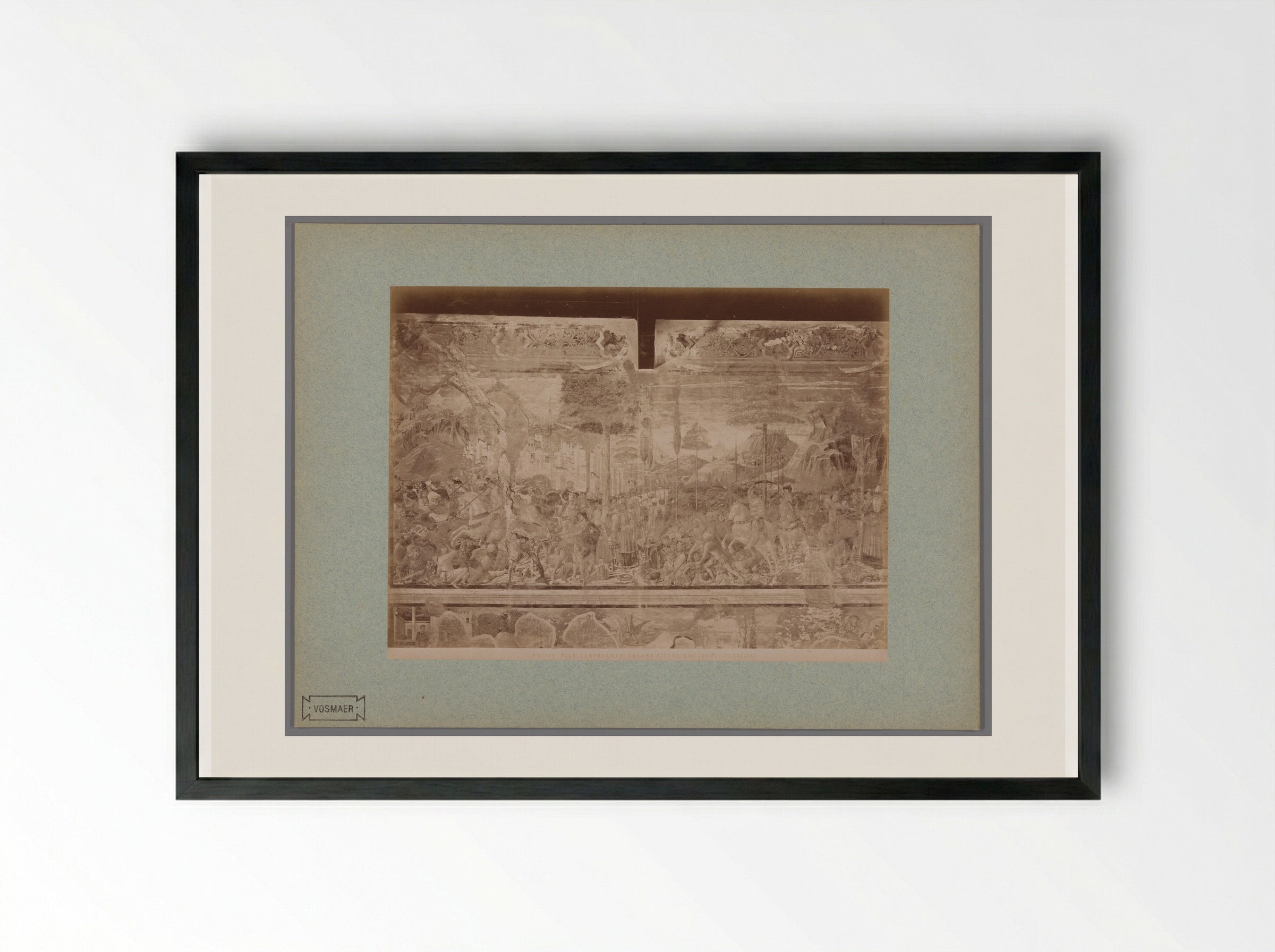 Abraham Victorious (After Benozzo Gozzoli) - Fratelli Alinari - Framed Print Black