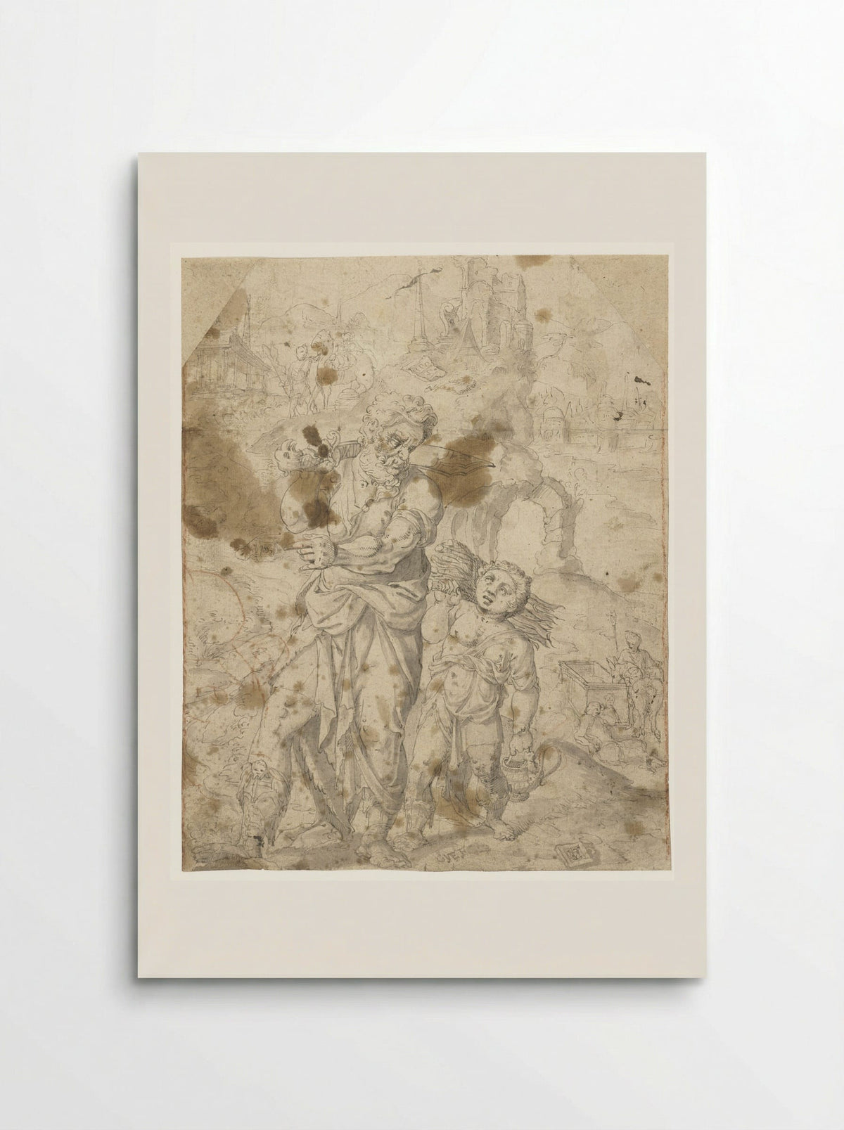 Abraham and Isaac on the Way to the Sacrifice - Monogrammist VCH - Poster