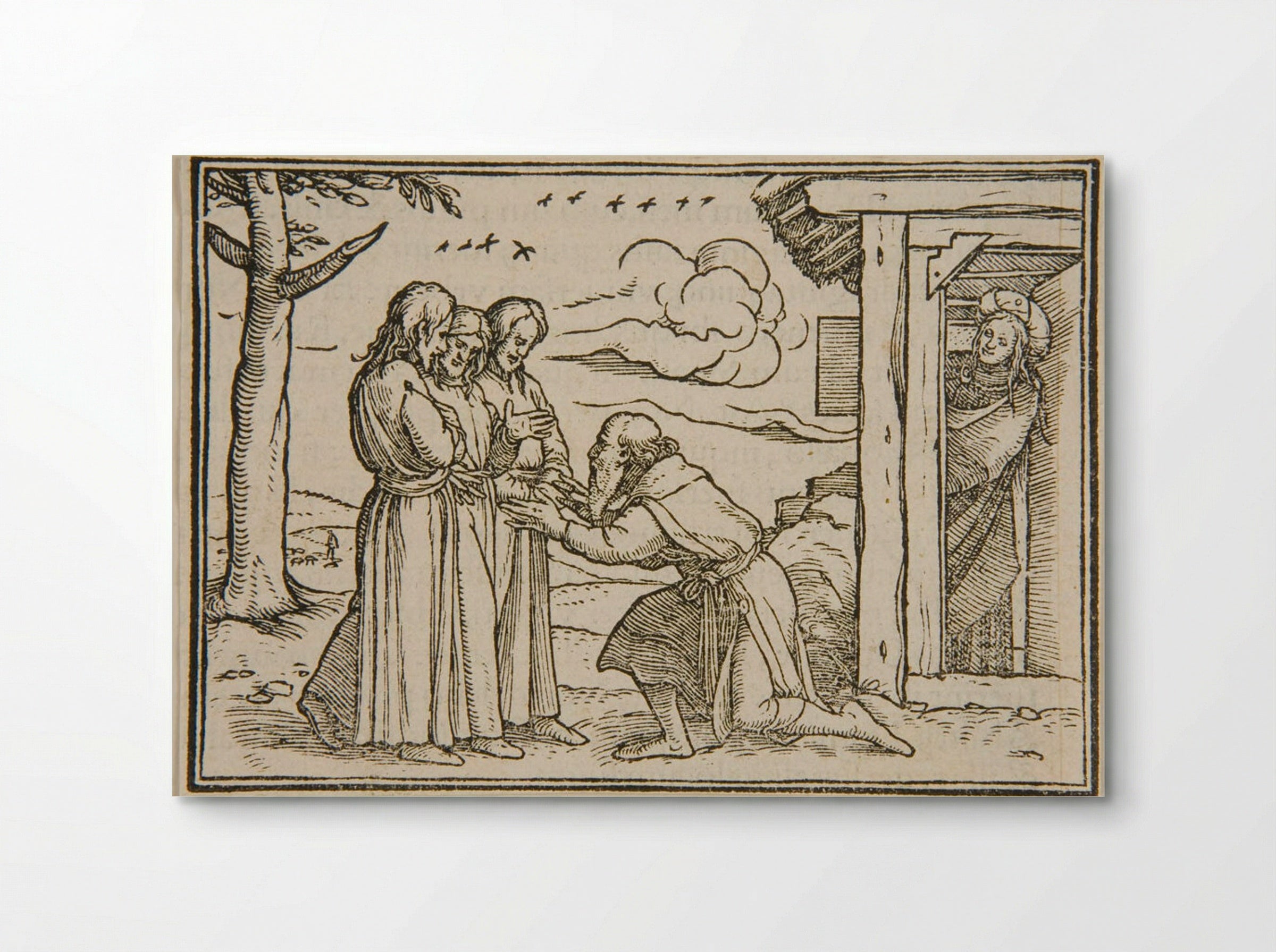 Abraham's Hospitality - Hans Holbein the Younger - Poster