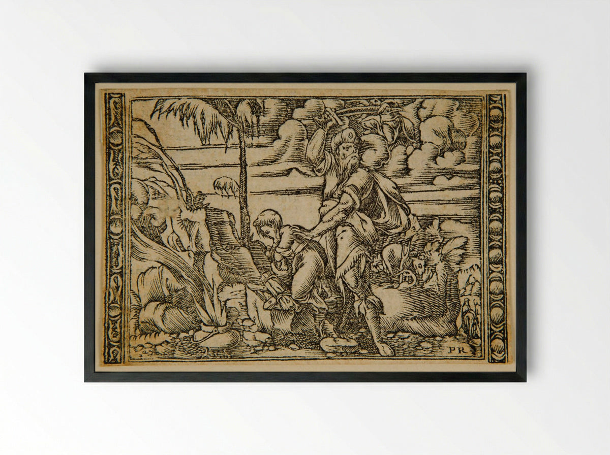 Abraham's Sacrifice - Master PR - Framed Print Black