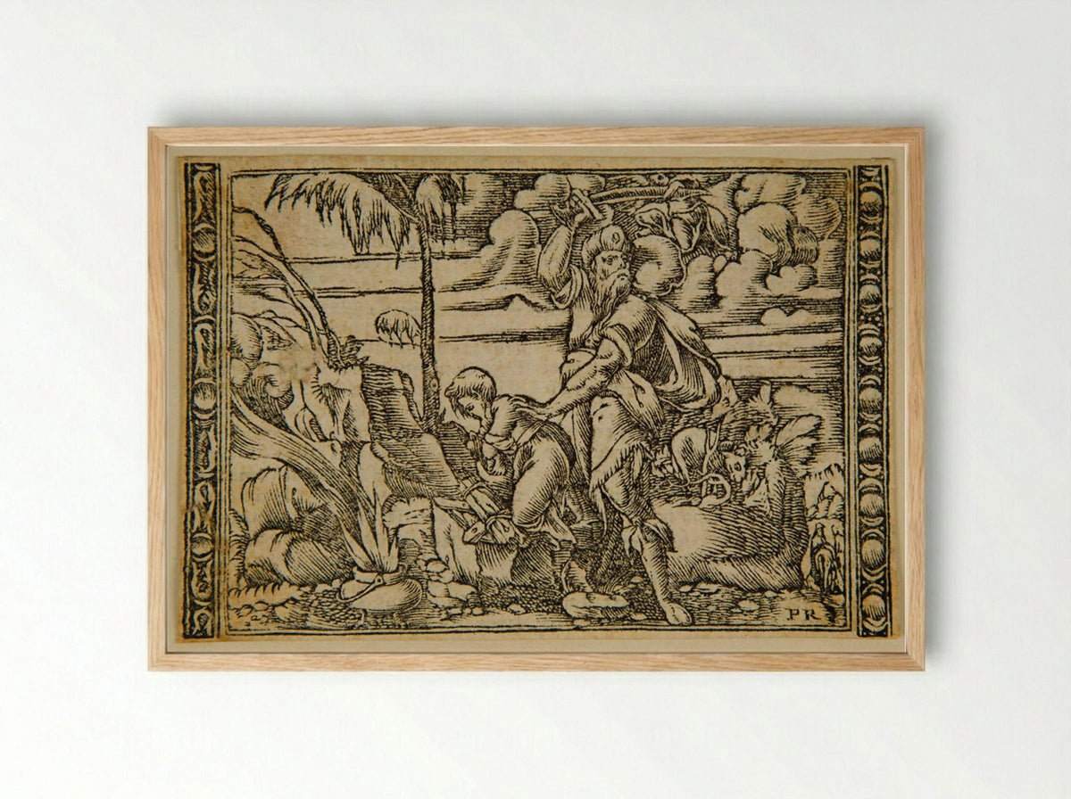 Abraham's Sacrifice - Master PR - Framed Print Wood