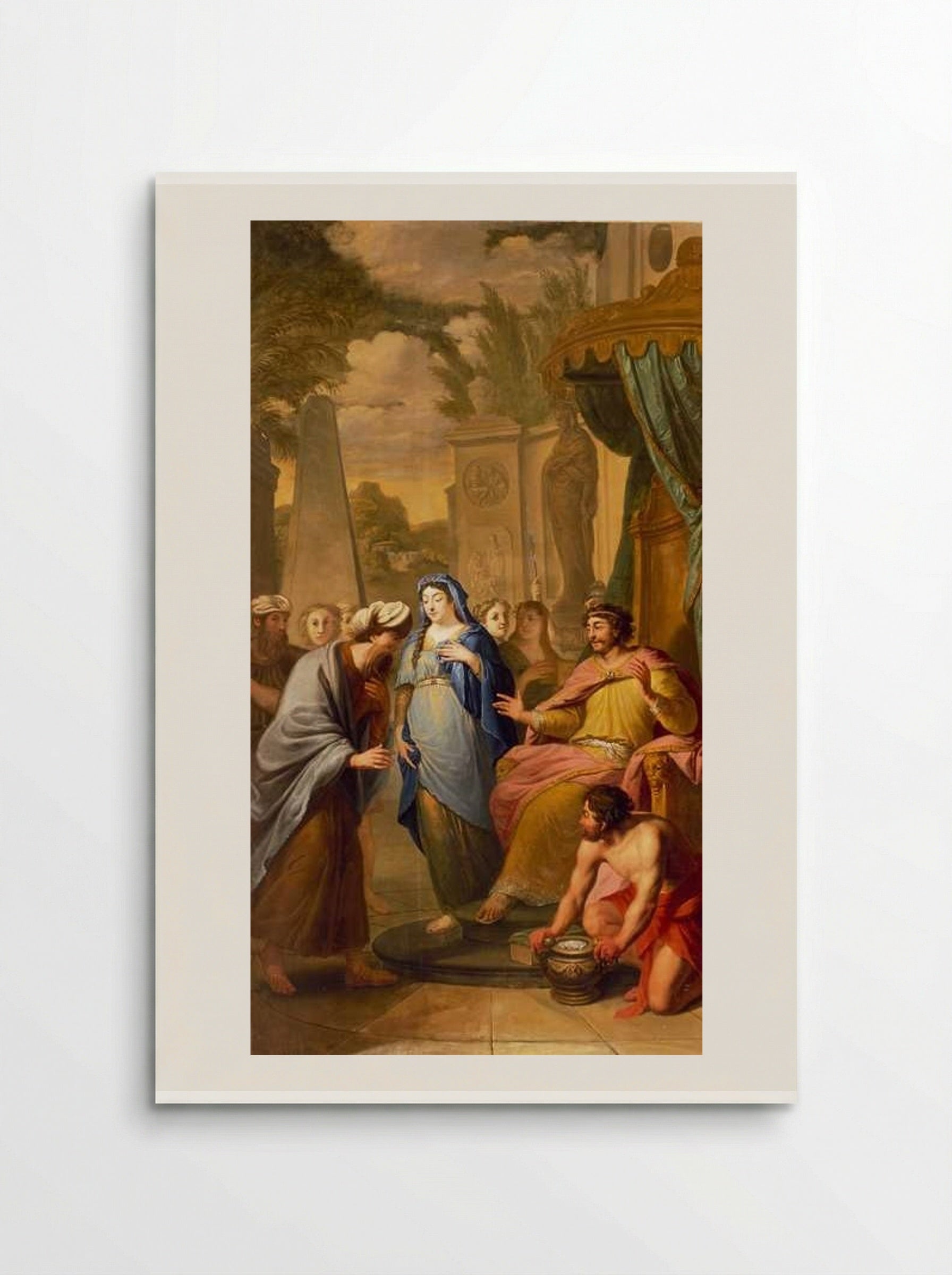 Abraham wordt de geboorte van een zoon voorspeld - Elias van Nijmegen - Poster