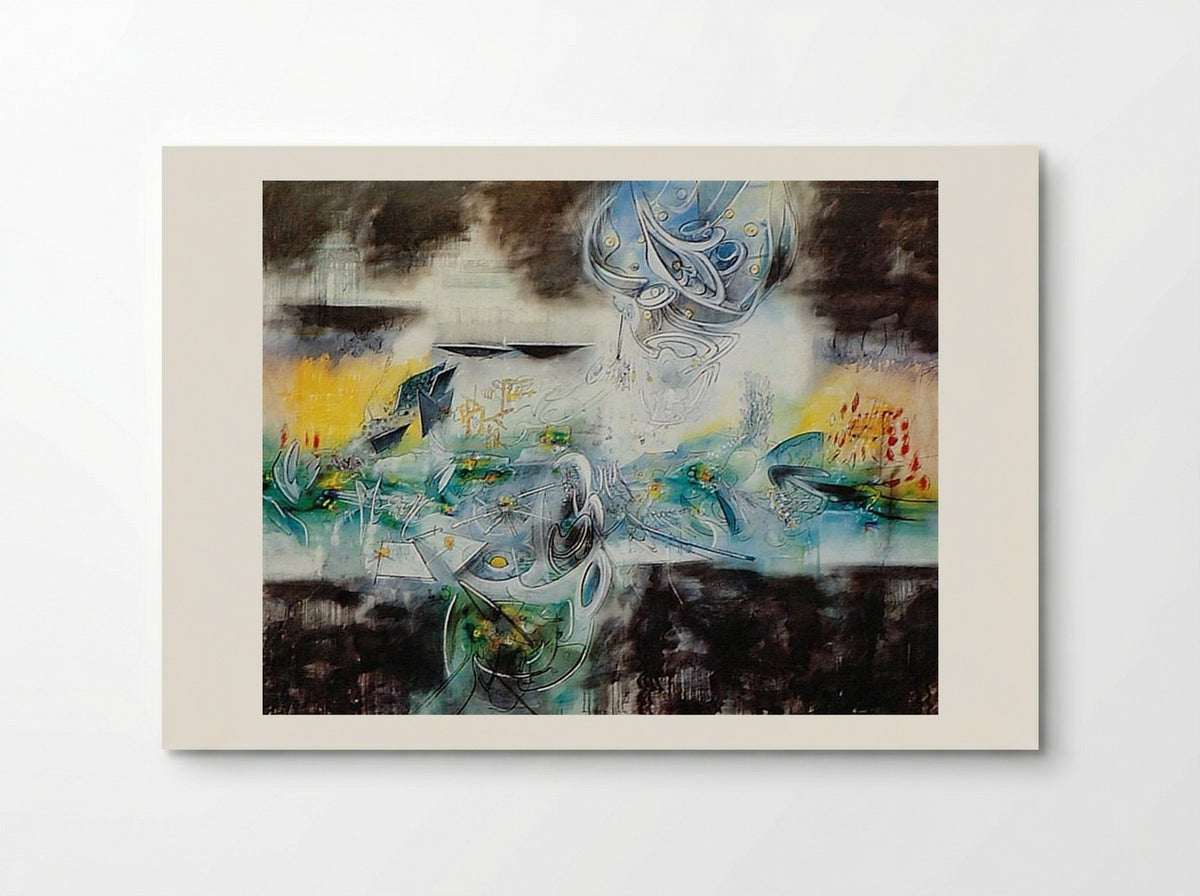 Abrir el cubo y encontrar la vida - Roberto Matta - Poster