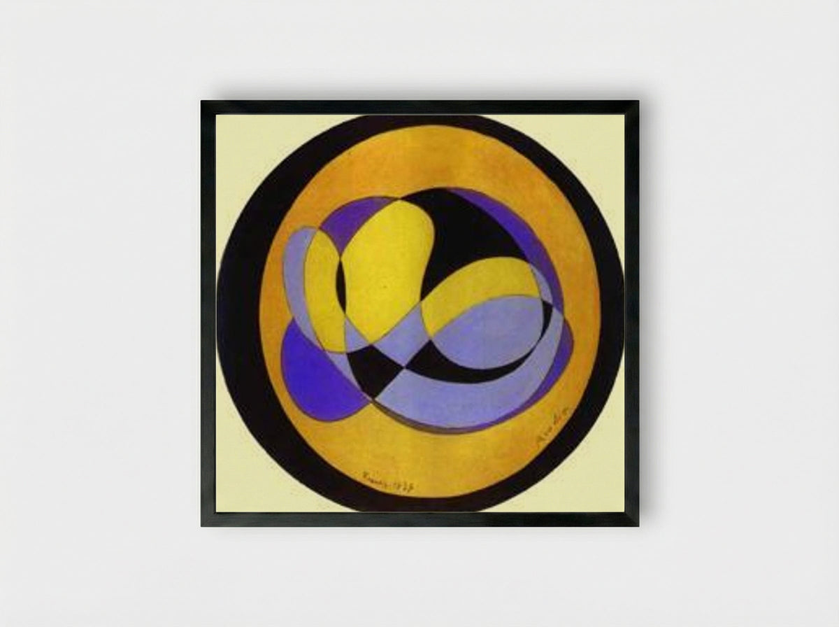 Abstract Composition (Circular Form) - Francis Picabia - Framed Print Black