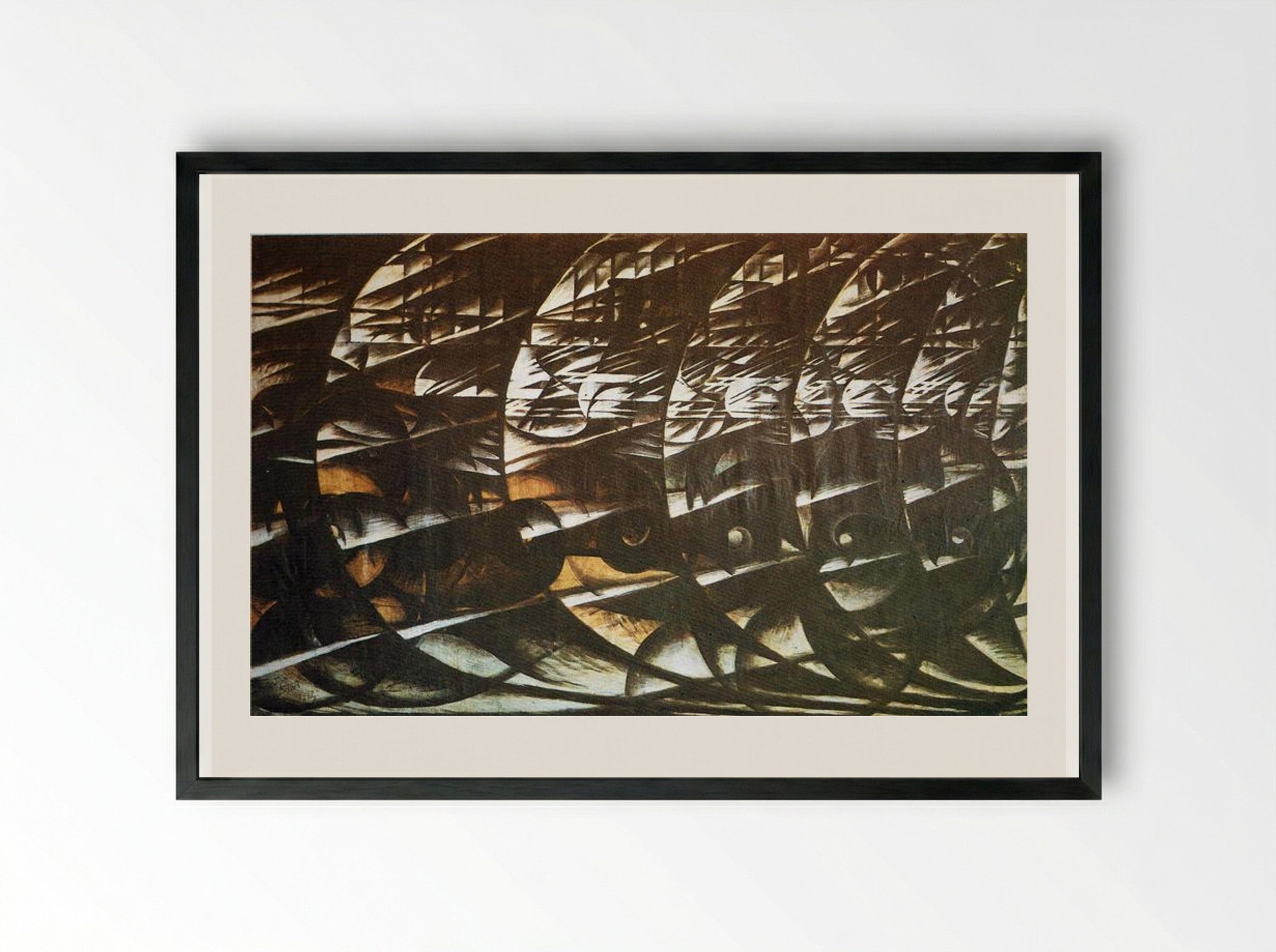 Abstract Speed - Giacomo Balla - Framed Print Black