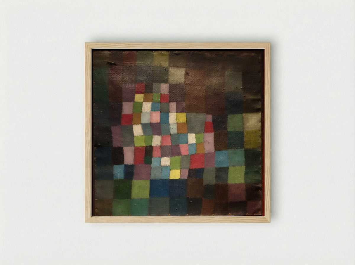 Abstraction with Reference to a Flowering Tree - Paul Klee - Framed Print Wood