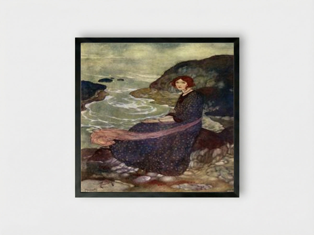Abysm of Time (from The Tempest) - Edmund Dulac - Framed Print Black