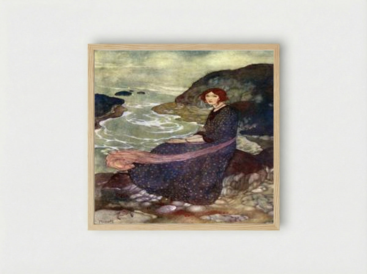 Abysm of Time (from The Tempest) - Edmund Dulac - Framed Print Wood