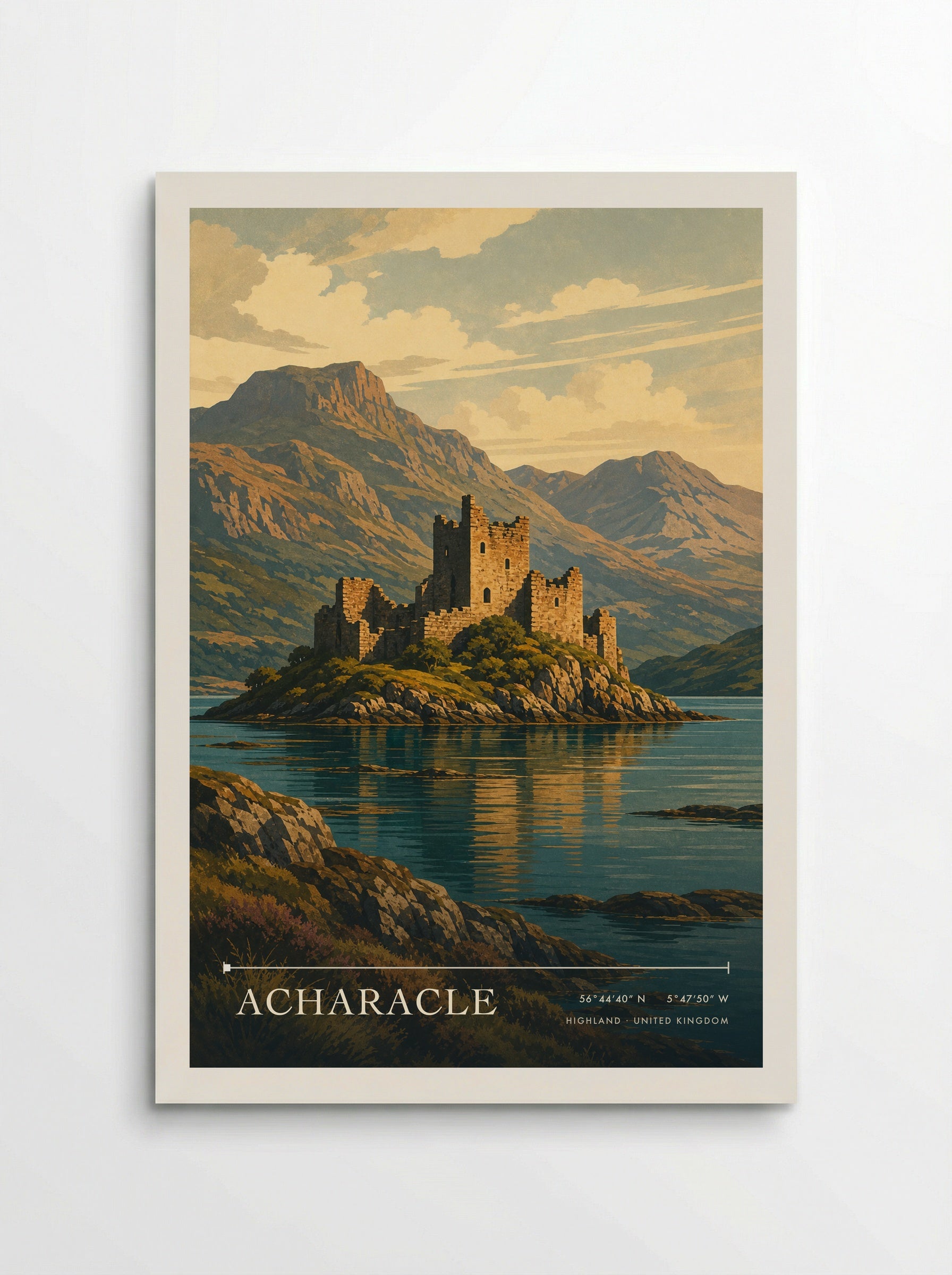 Acharacle Highland United Kingdom Travel Poster - Poster