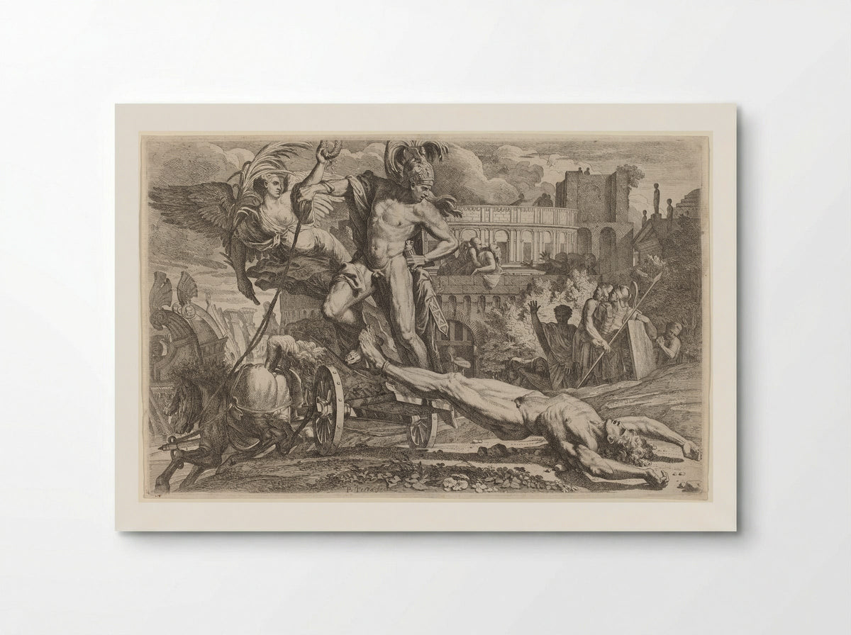 Achilles Dragging the Body of Hector - Pietro Testa - Poster