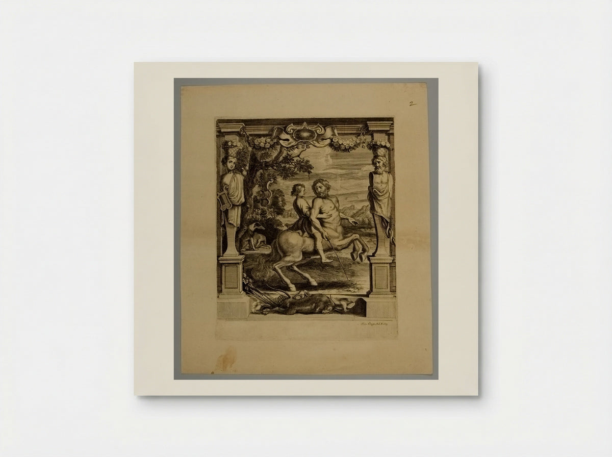 Achilles Instructed by Cheiron - Frans Ertinger - Poster