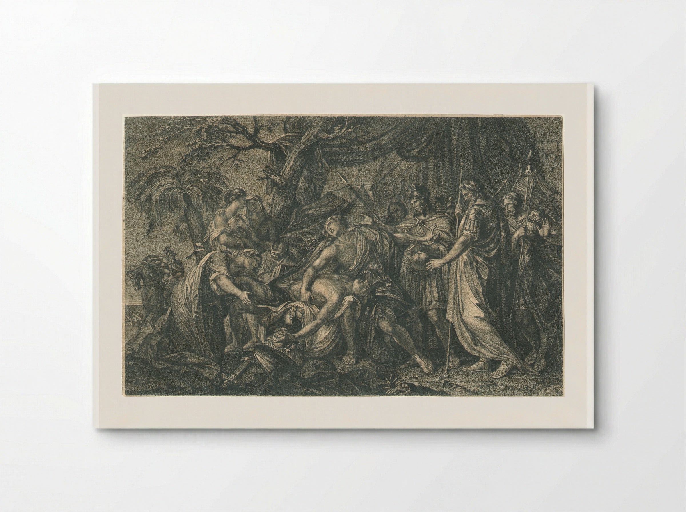Achilles Laments the Death of Patroclus - Domenico Cunego - Poster