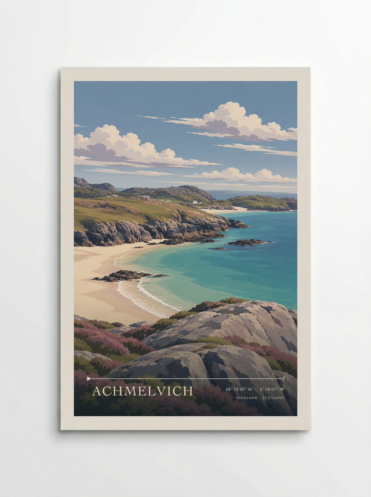 Achmelvich, Highland | Travel Poster - Poster