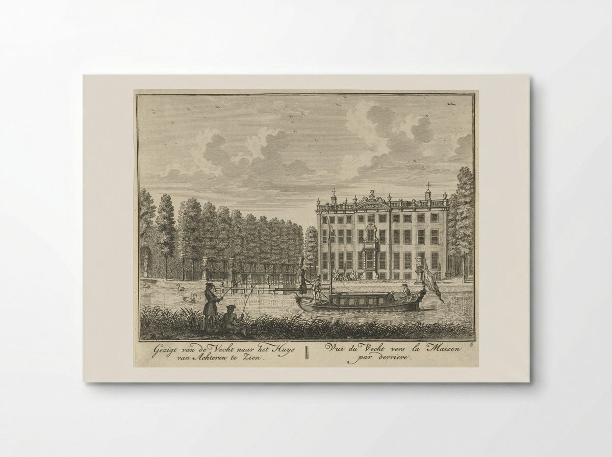Achtergevel van Huis ter Meer te Maarssen - Hendrik de Leth - Poster