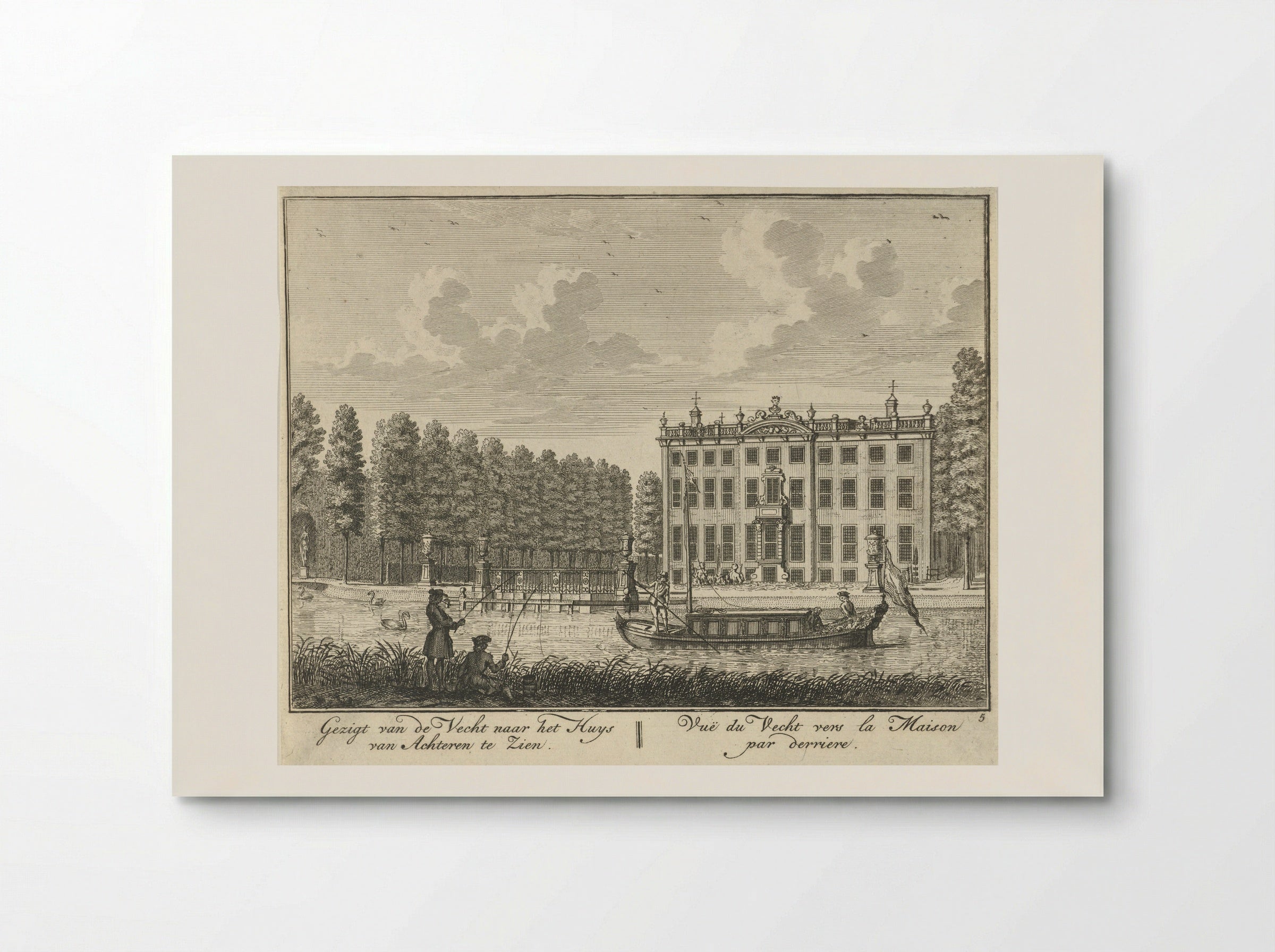 Achtergevel van Huis ter Meer te Maarssen - Hendrik de Leth - Poster