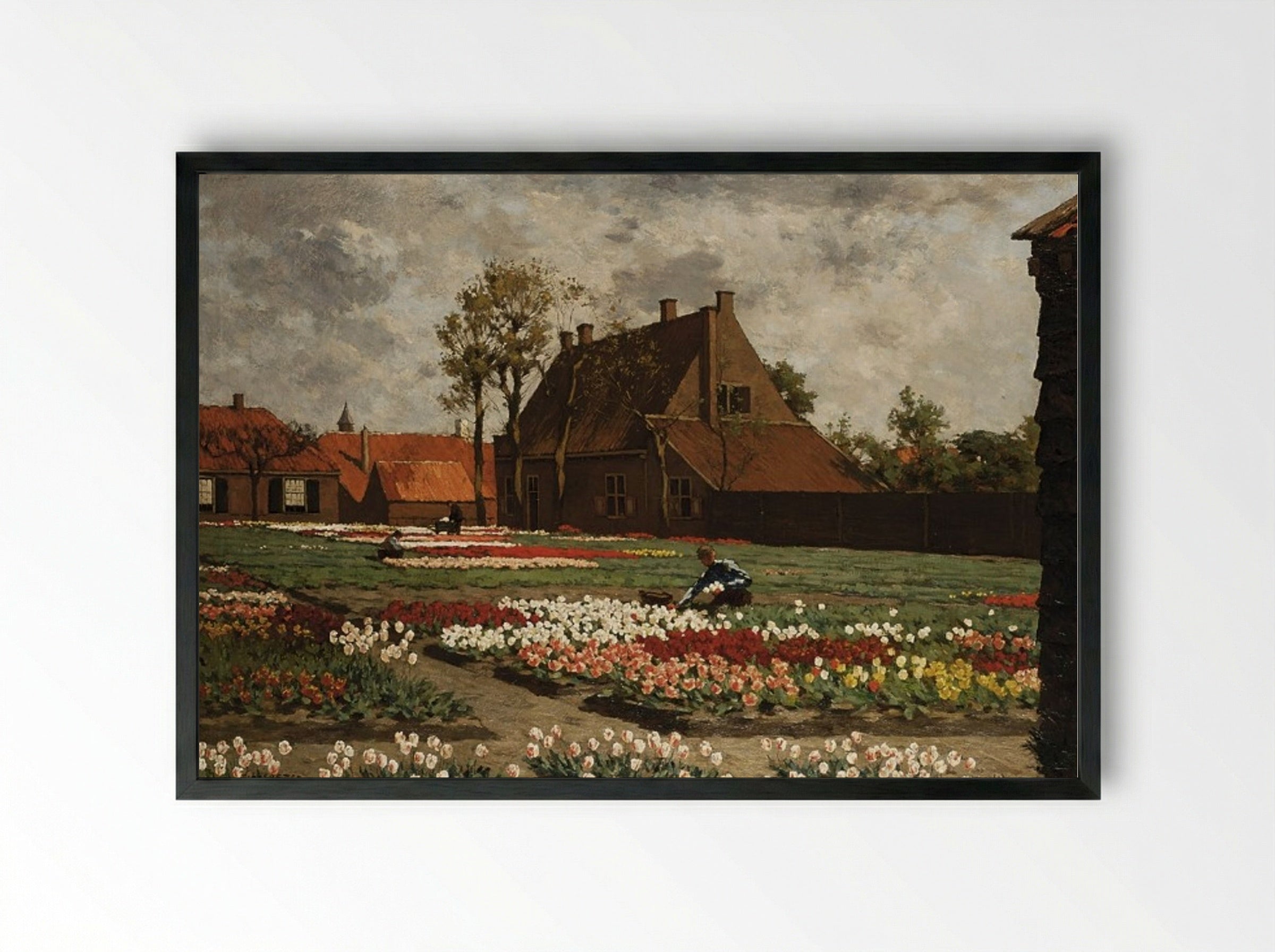 Achterzijde van Paleis Huis ten Bosch in Den Haag - Anton L. Koster - Framed Print Black