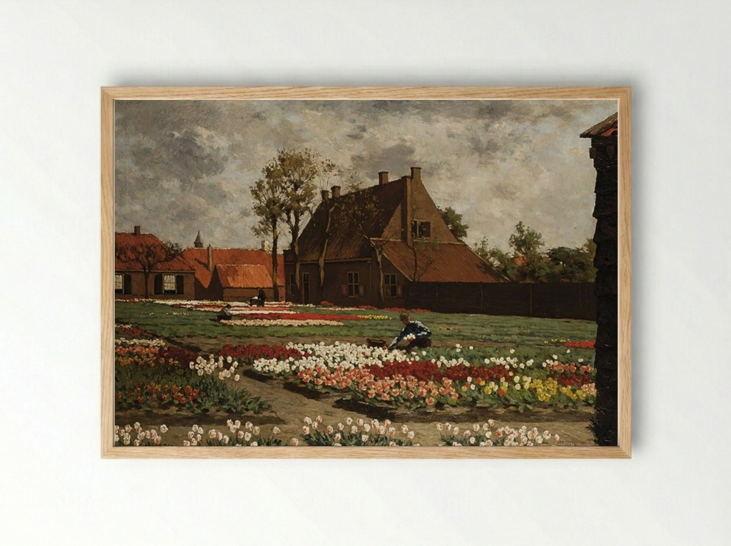 Achterzijde van Paleis Huis ten Bosch in Den Haag - Anton L. Koster - Framed Print Wood