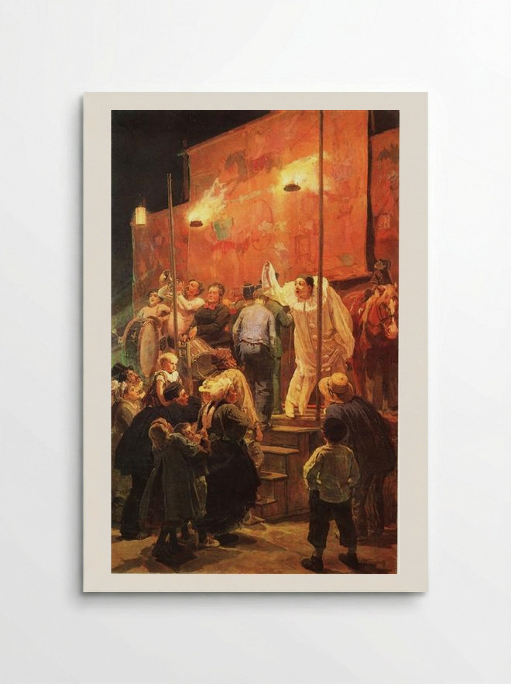 Acrobats (Festival in a Paris Suburb) - Viktor Vasnetsov - Poster