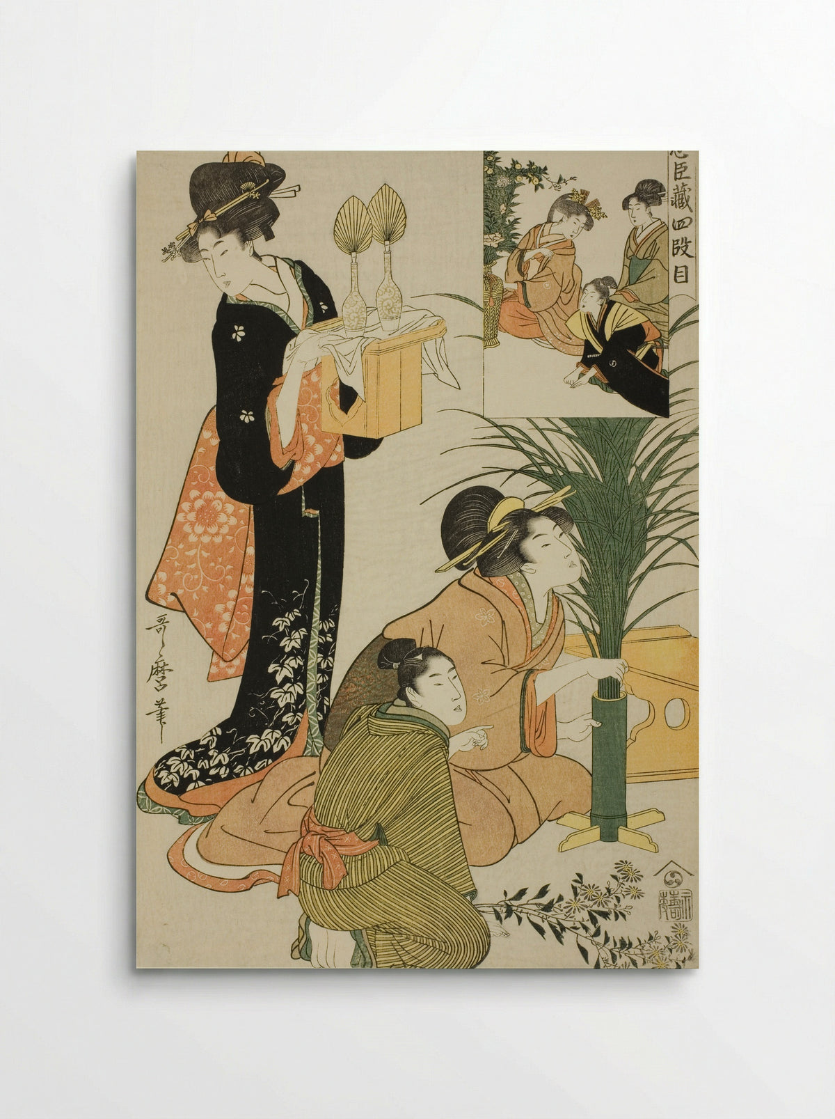 Act IV, from Treasury of the Loyal Retainers - Kitagawa Utamaro - Poster