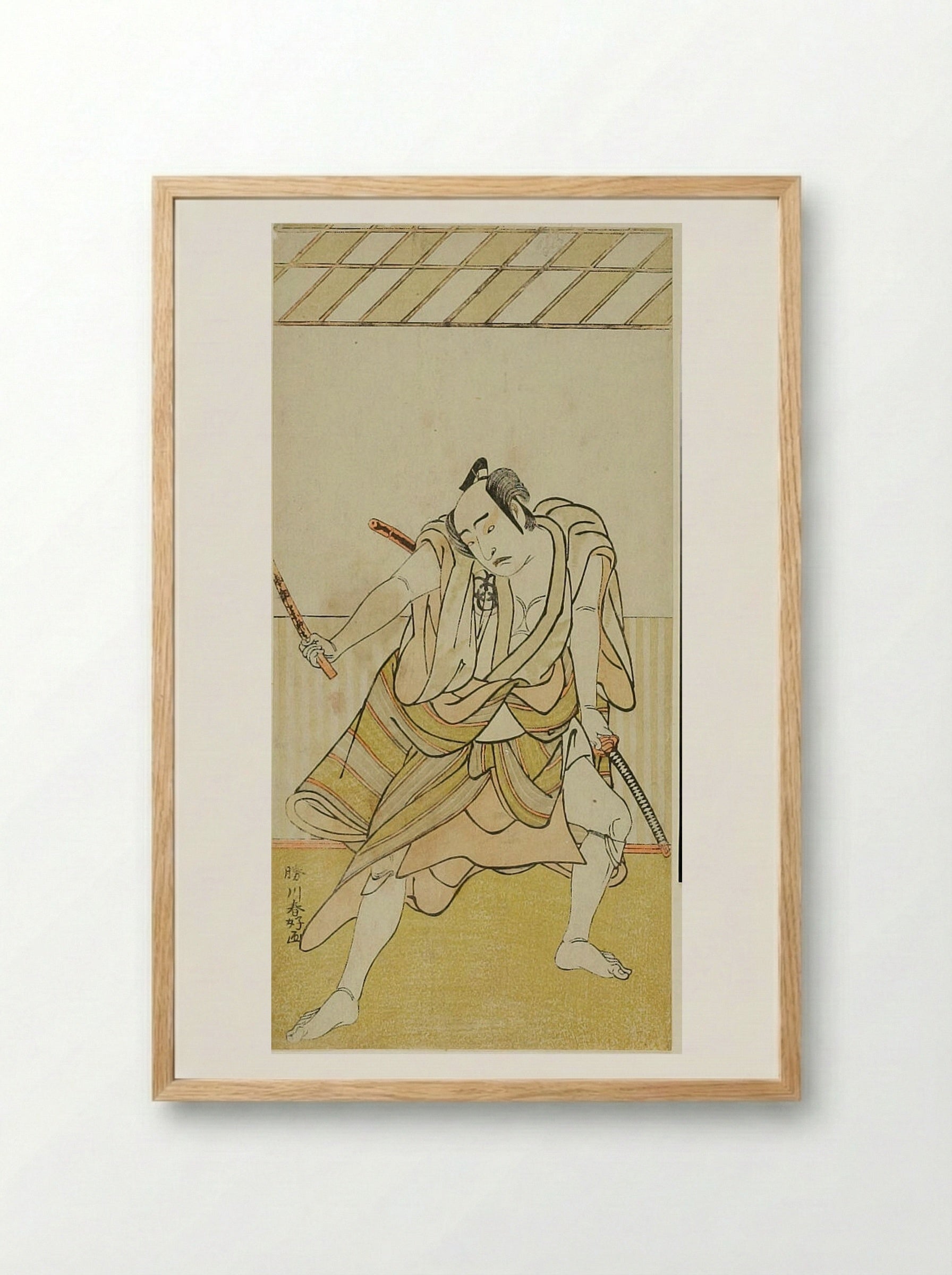 Actor Bando Mitsugoro I - Katsukawa Shunkō - Framed Print Wood