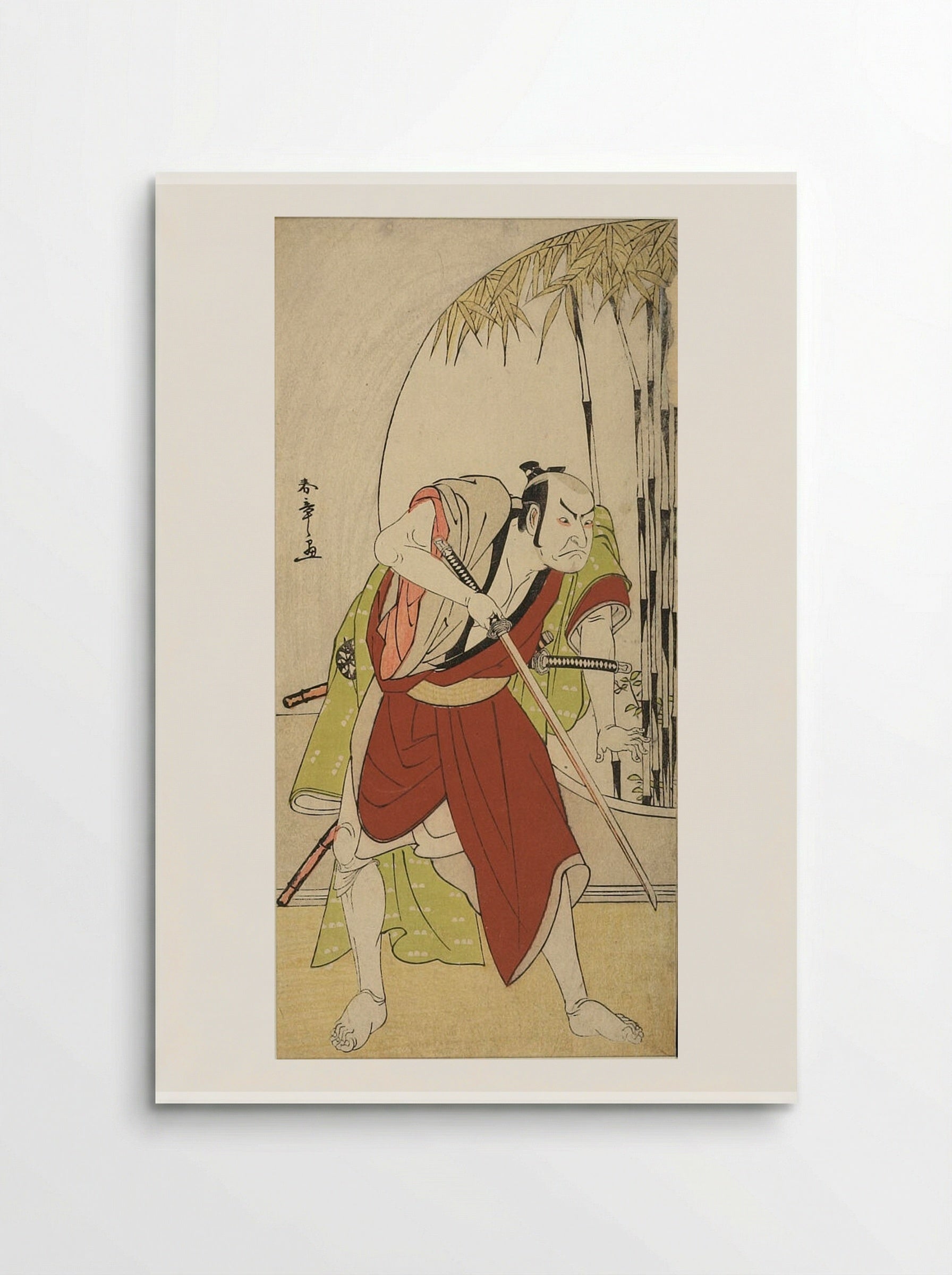 Actor Nakamura Nakazō I as Teraoka Heiemon - Katsukawa Shunshō - Poster