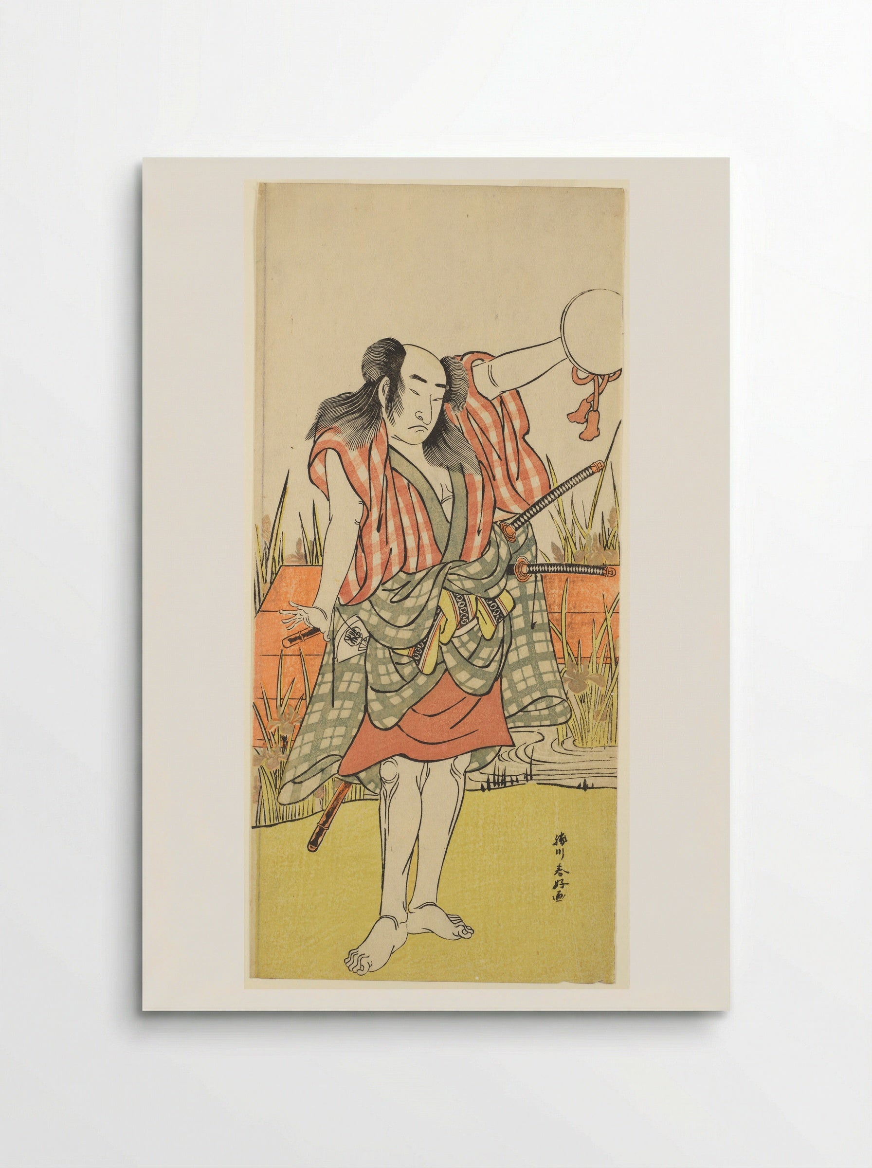 Actor Onoe Matsusuke I as Ōtori Sagaemon - Katsukawa Shunkō - Poster