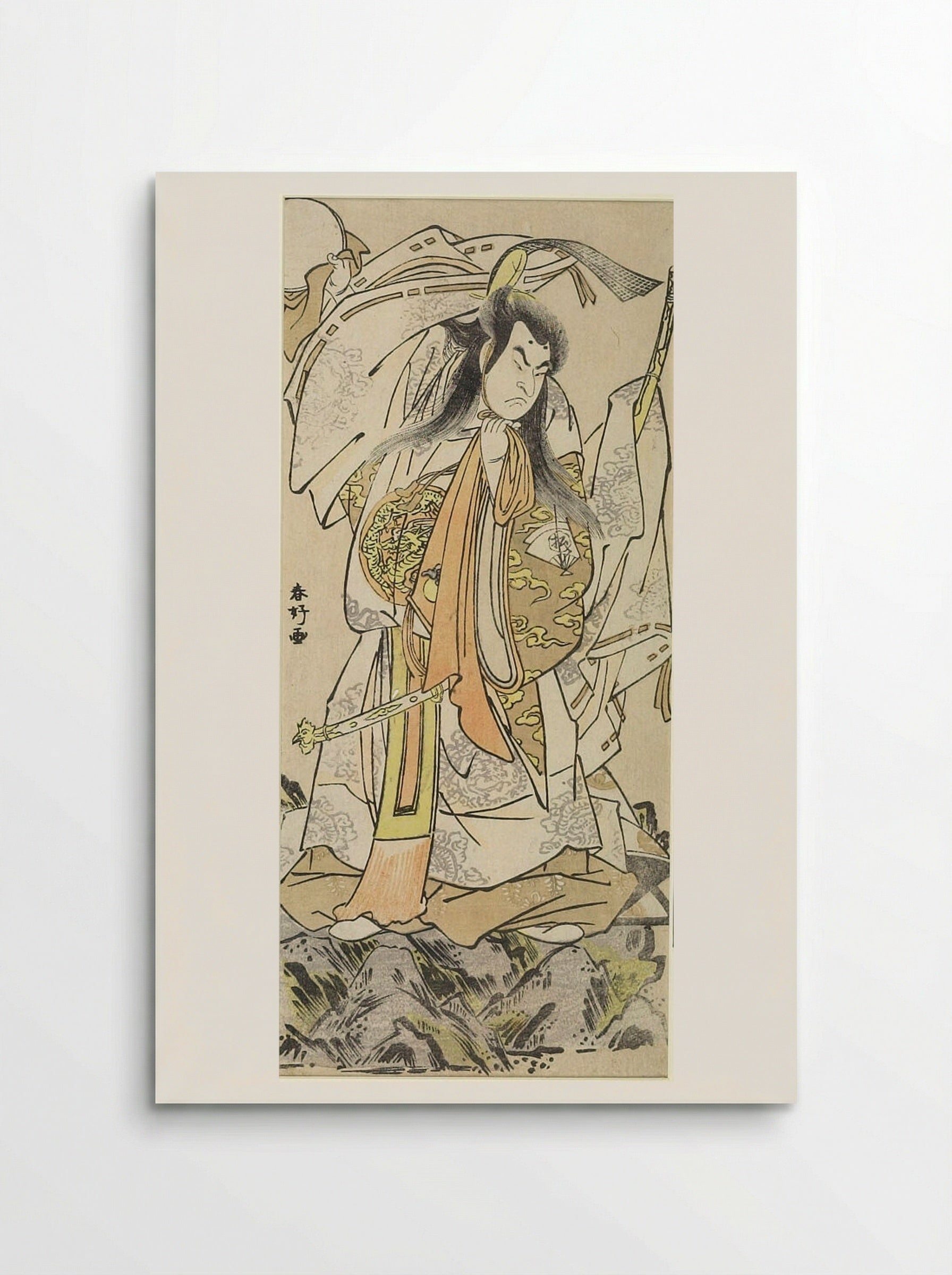 Actor Onoe Matsusuke as Tenjin Sugawara Michizane - Katsukawa Shunkō - Poster