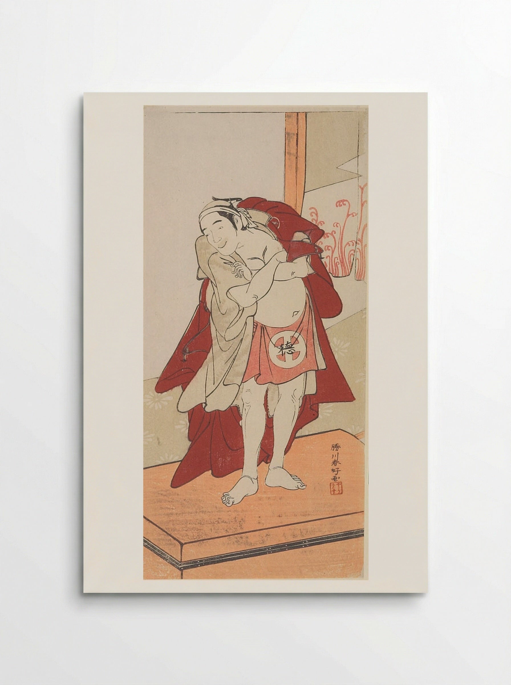 Actor Otani Tokuji as Amakawaya Gihei - Katsukawa Shunkō - Poster