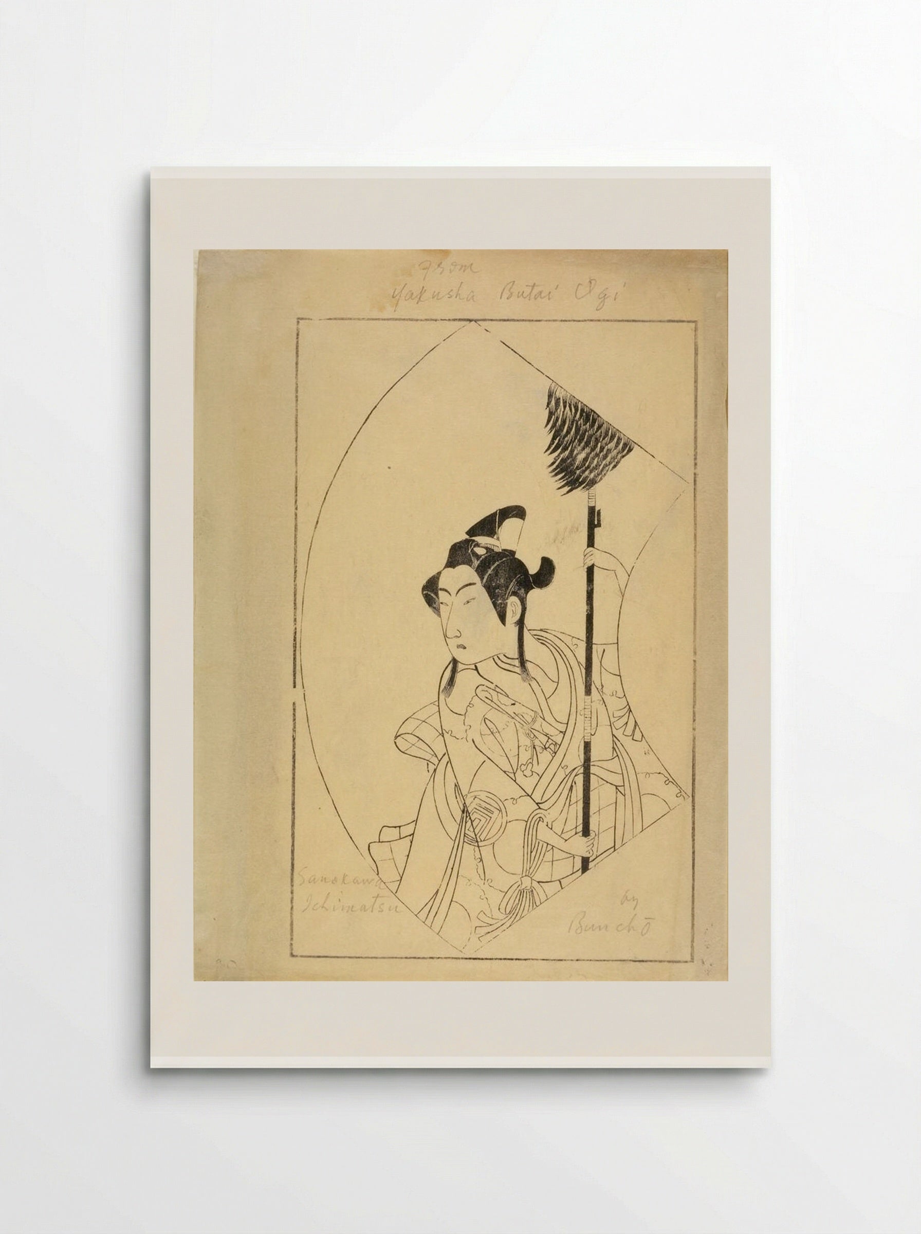 Actor Sanokawa Ichimatsu - Ippitsusai Bunchō - Poster