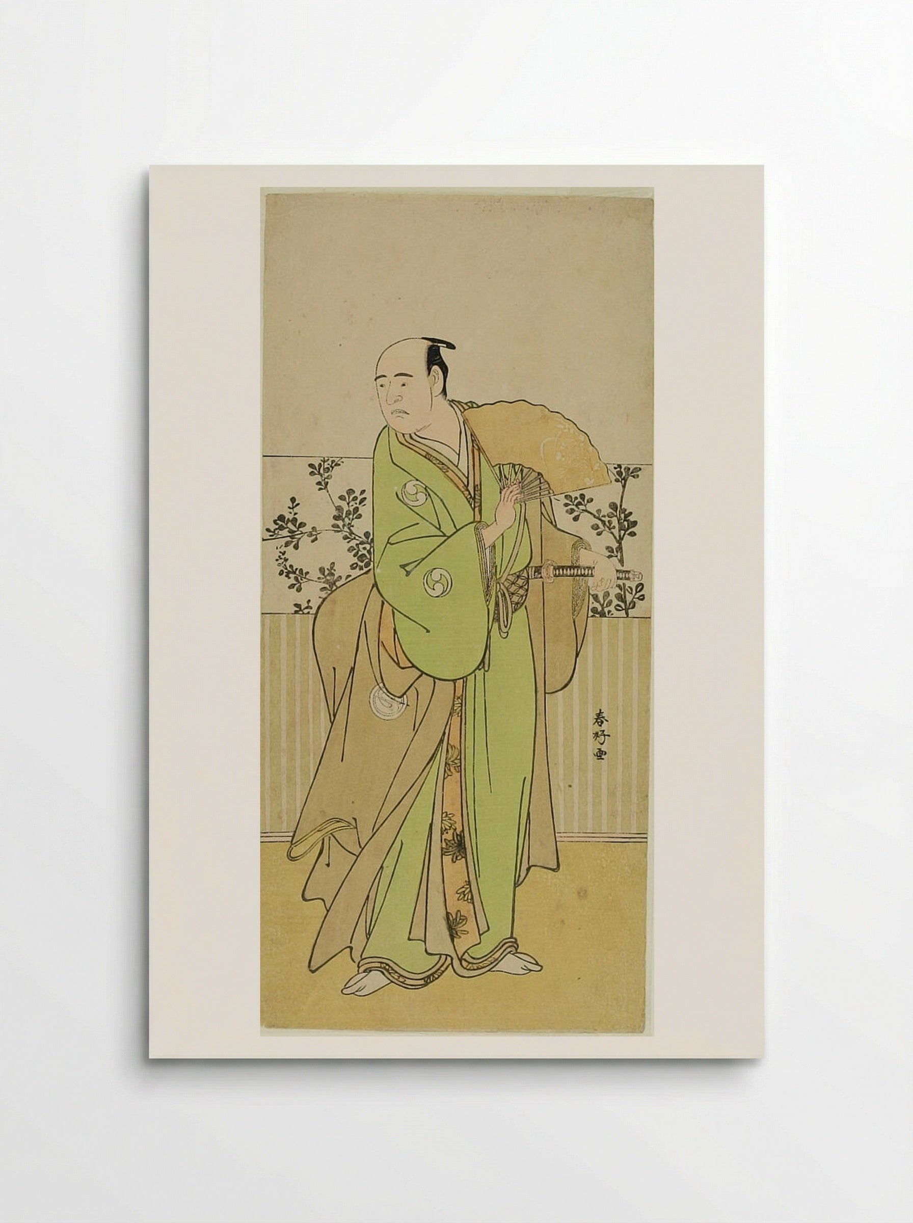 Actor Sawamura Sōjūrō II as Ōishi Kuranosuke - Katsukawa Shunkō - Poster