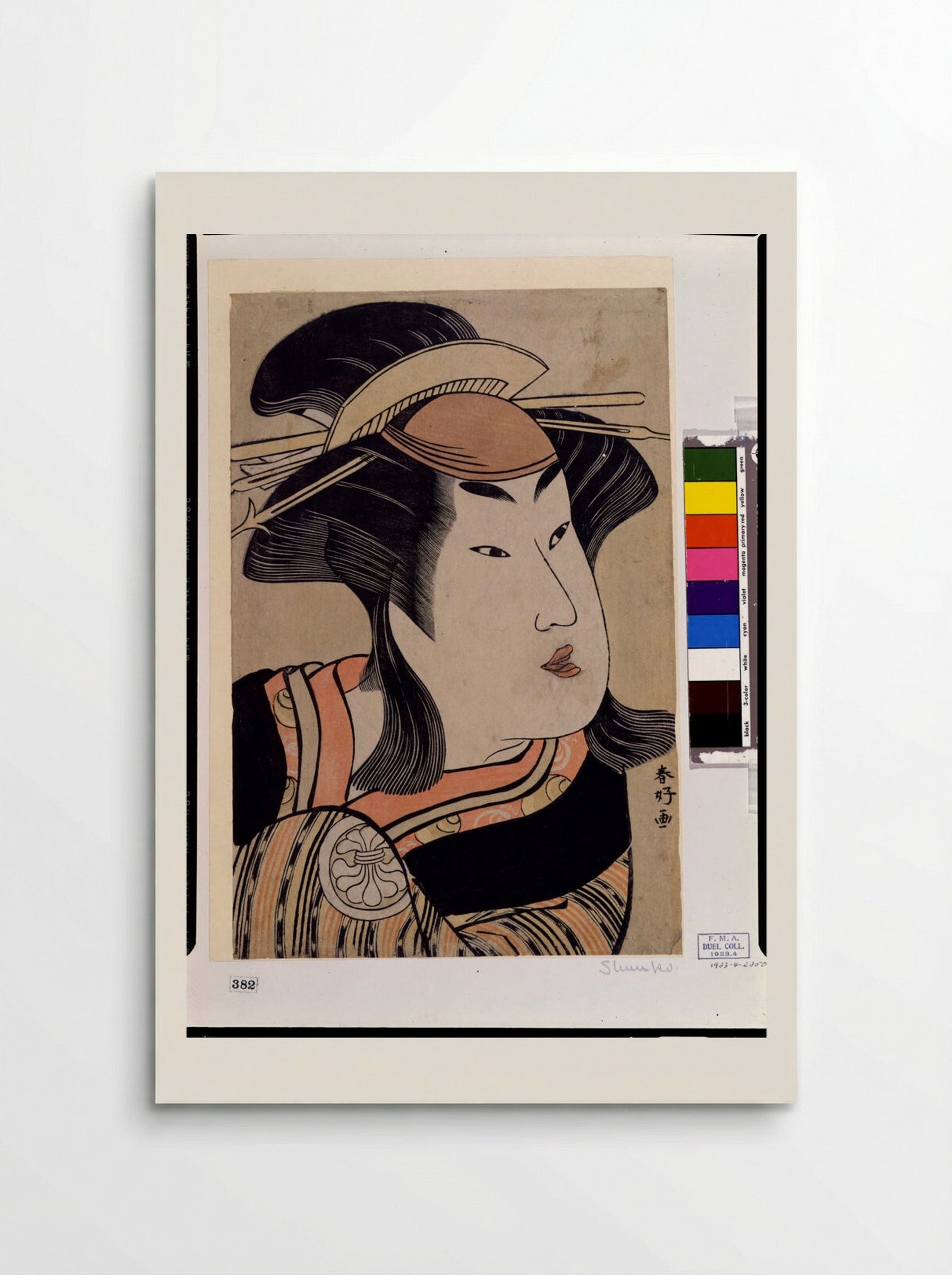 Actor Segawa Kikujirō as a Woman - Katsukawa Shunkō - Poster