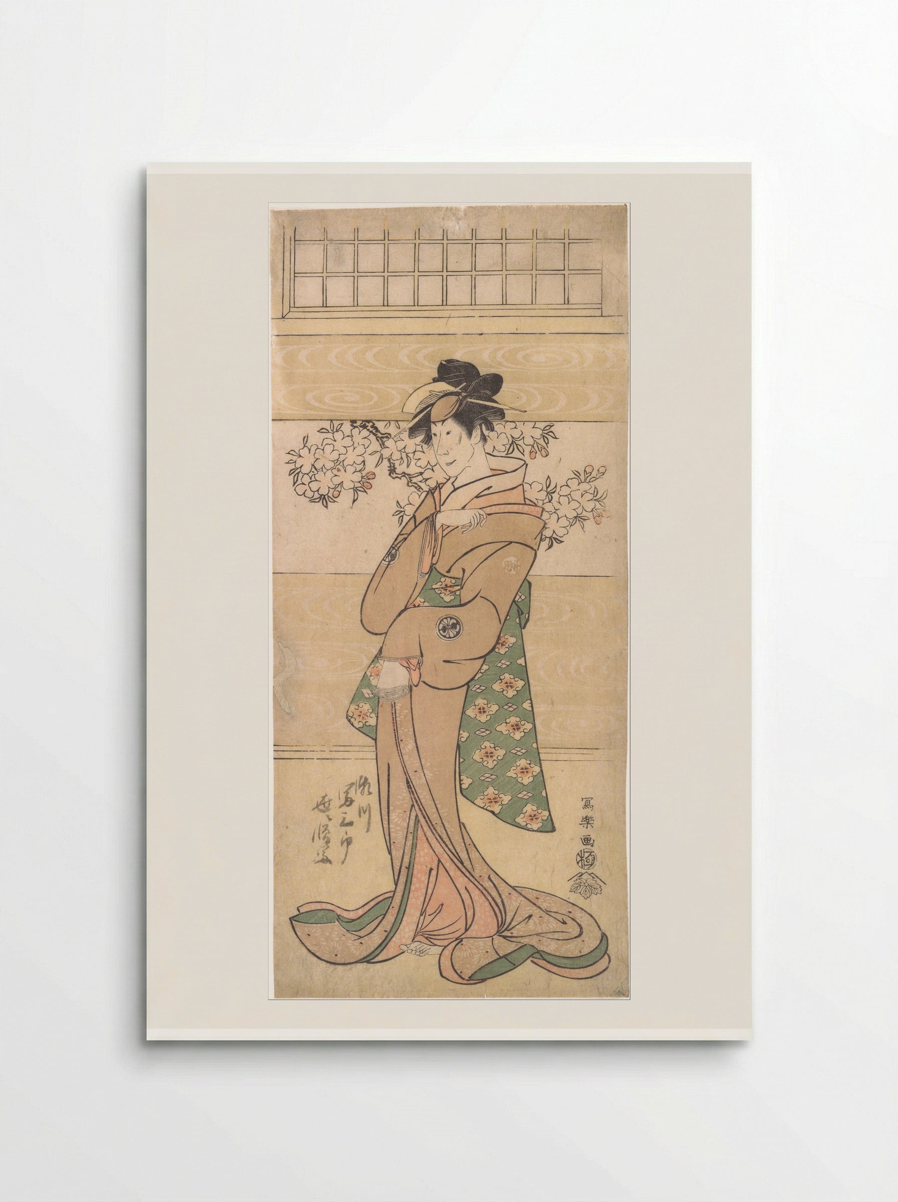 Actor Segawa Tomisaburo II as the Geisha Asaka - Tōshūsai Sharaku - Poster