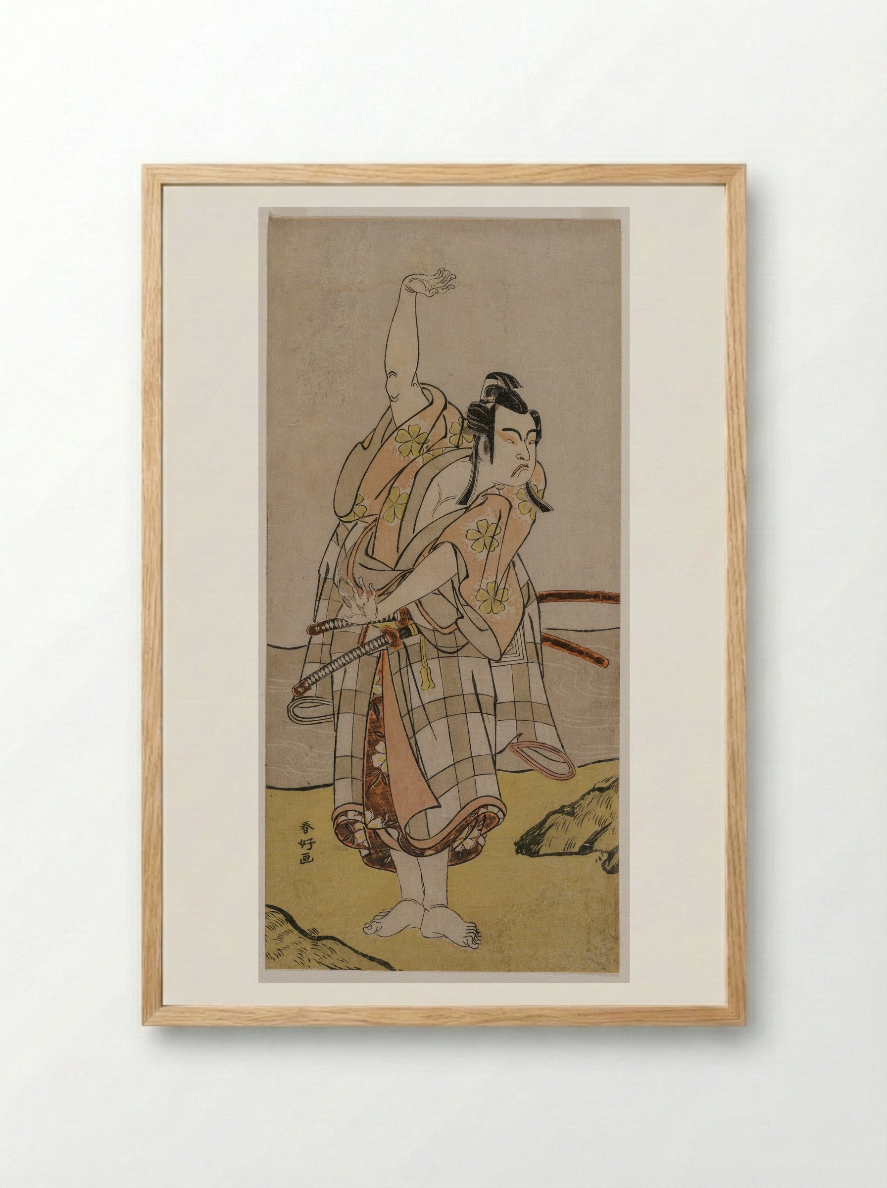 Actor in a Role - Katsukawa Shunkō - Framed Print Wood