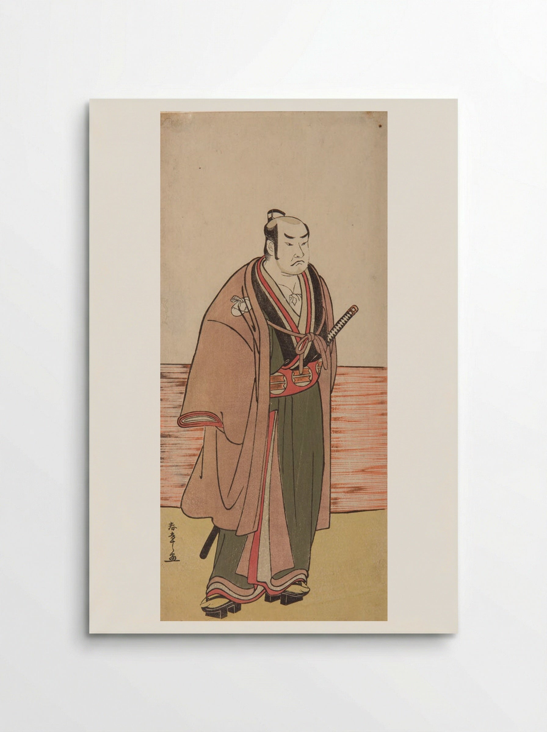 Actor in the play Hatsumombi Kuruwa Soga - Katsukawa Shunshō - Poster