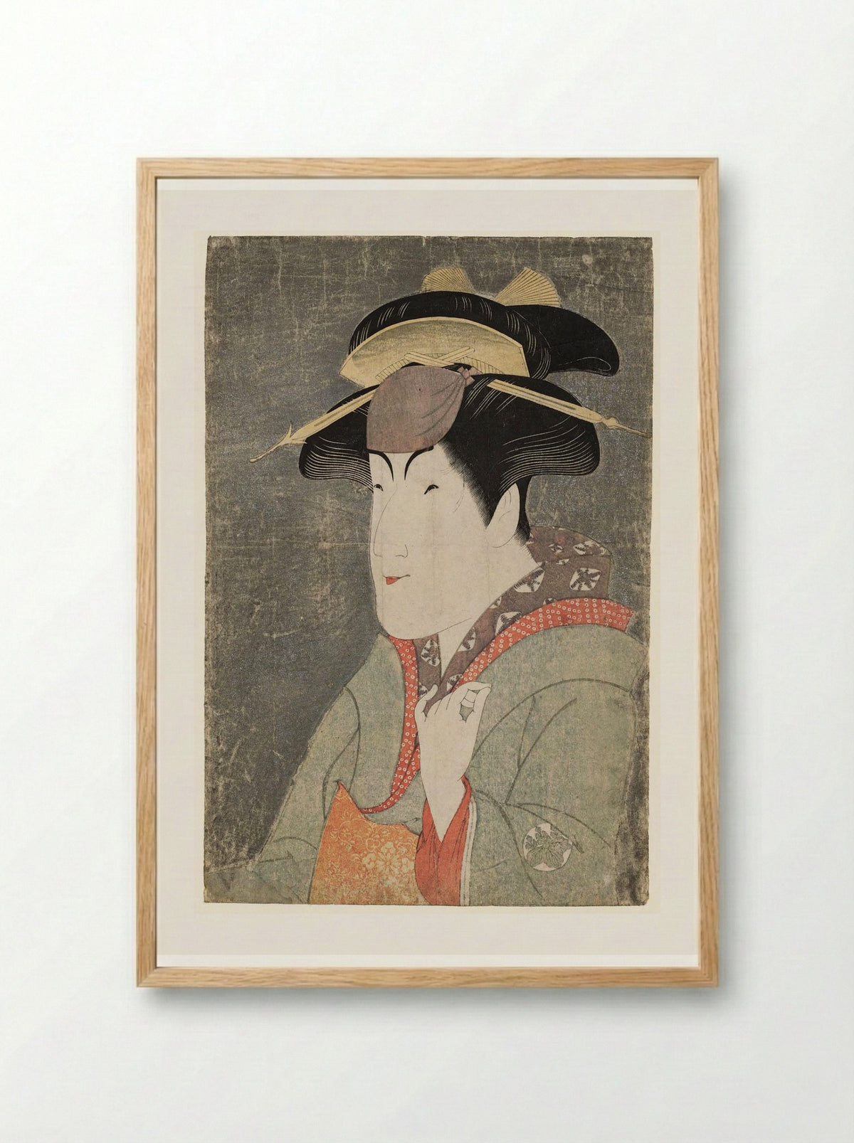 Actors Matsumoto Kōshirō 4th and Nakayama Tomisaburō - Tōshūsai Sharaku - Framed Print Wood