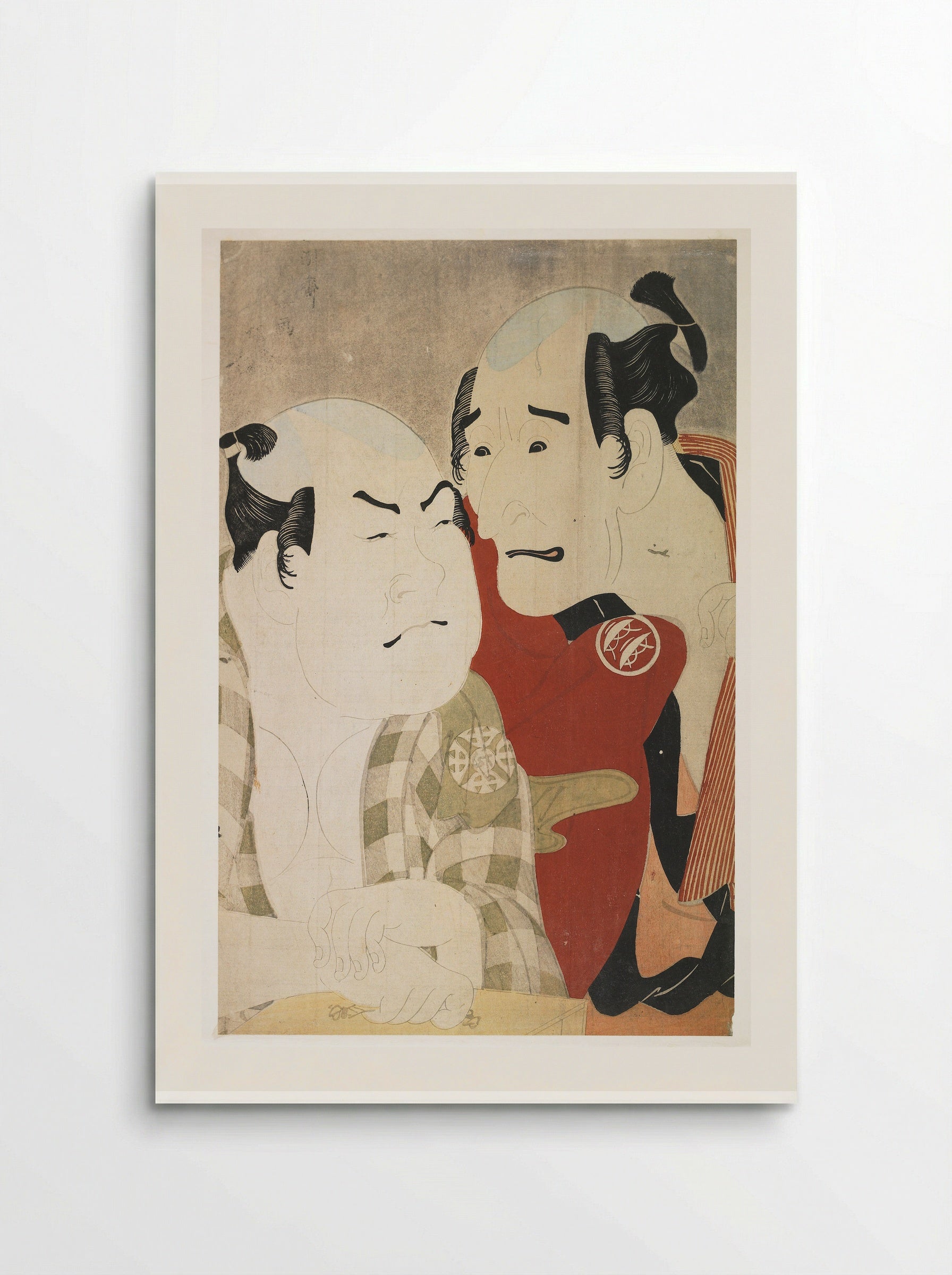 Actors Nakajima Wadaemon and Nakamura Konozō - Tōshūsai Sharaku - Poster