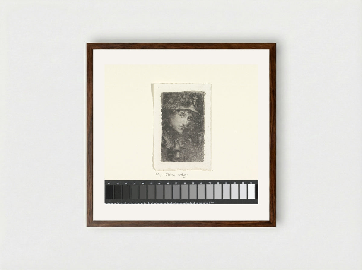 Ada - Luigi Conconi - Framed Print Dark Wood