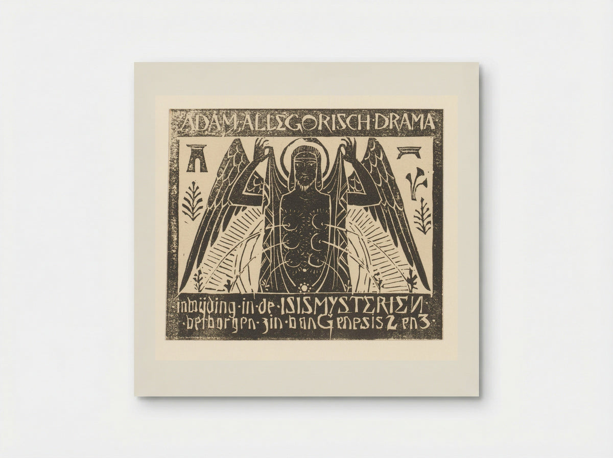 Adam, Allegorisch Drama - Mathieu Lauweriks - Poster