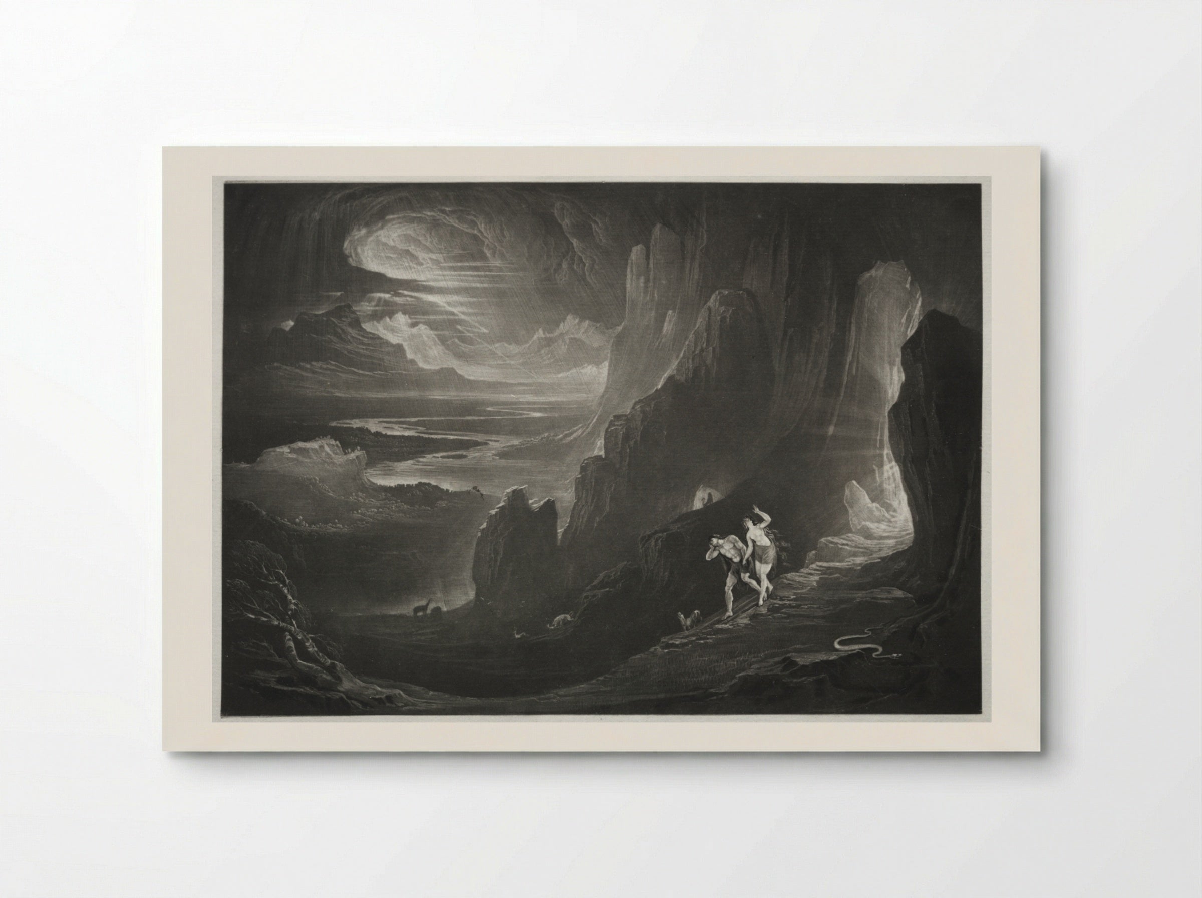 Adam and Eve Driven out of Paradise - John Martin - Poster