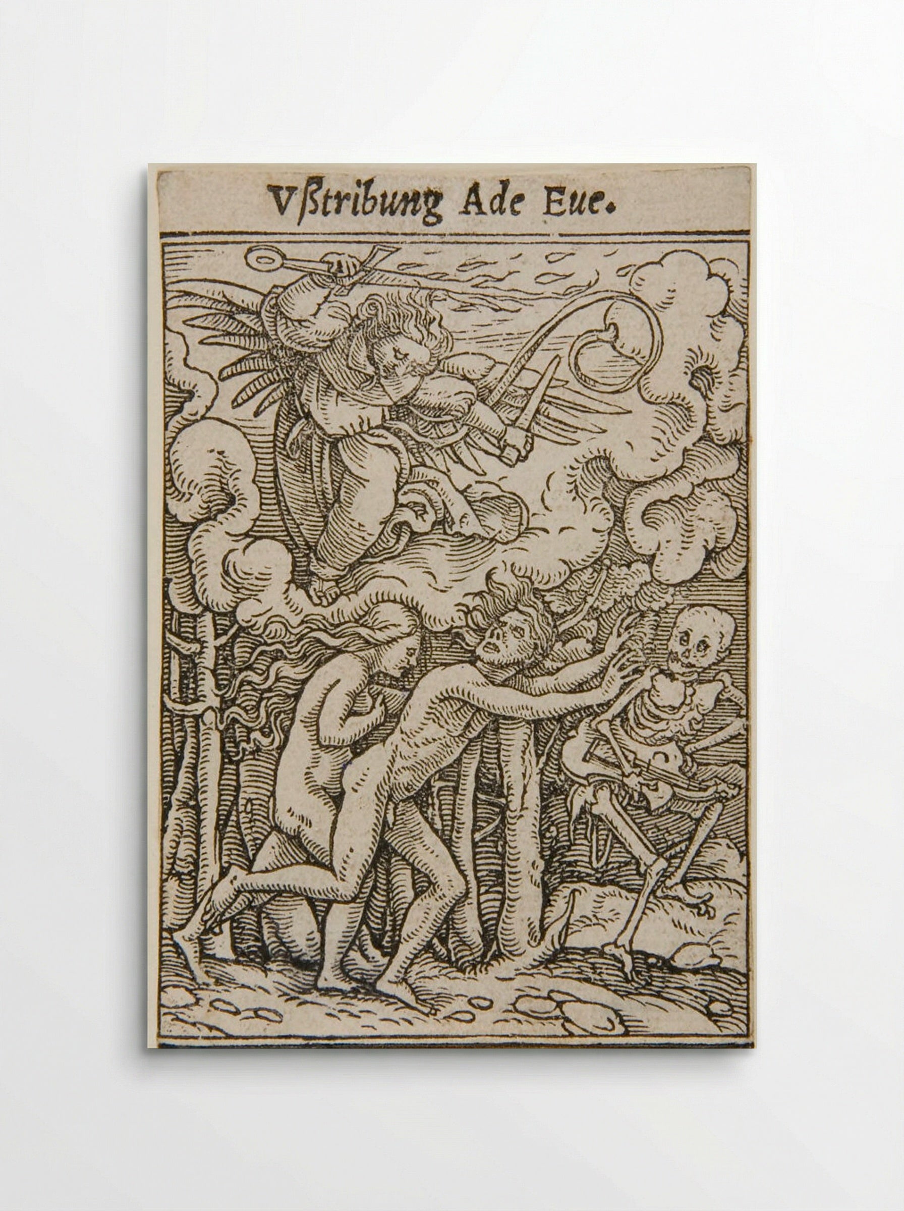 Adam and Eve Expelled from Paradise - Hans Holbein the Younger - Poster